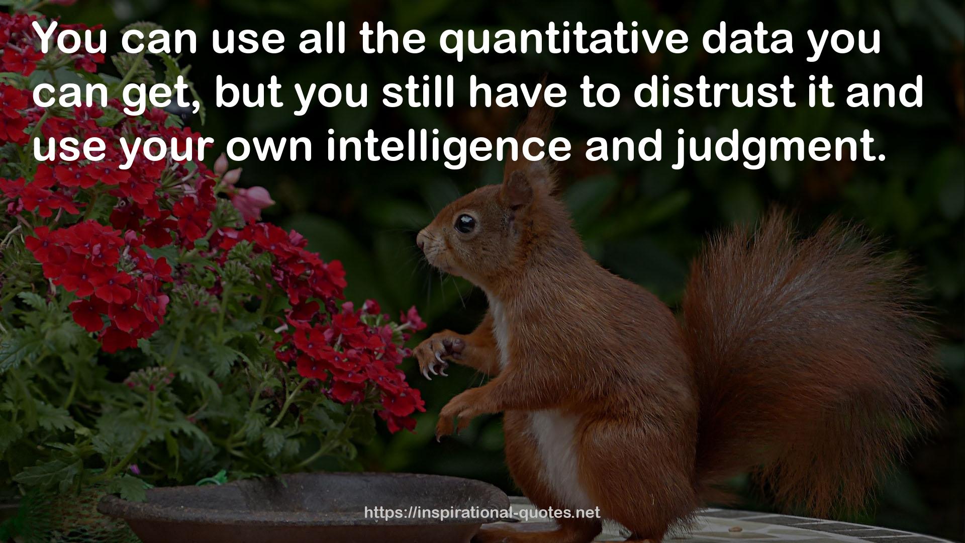 your own intelligence  QUOTES