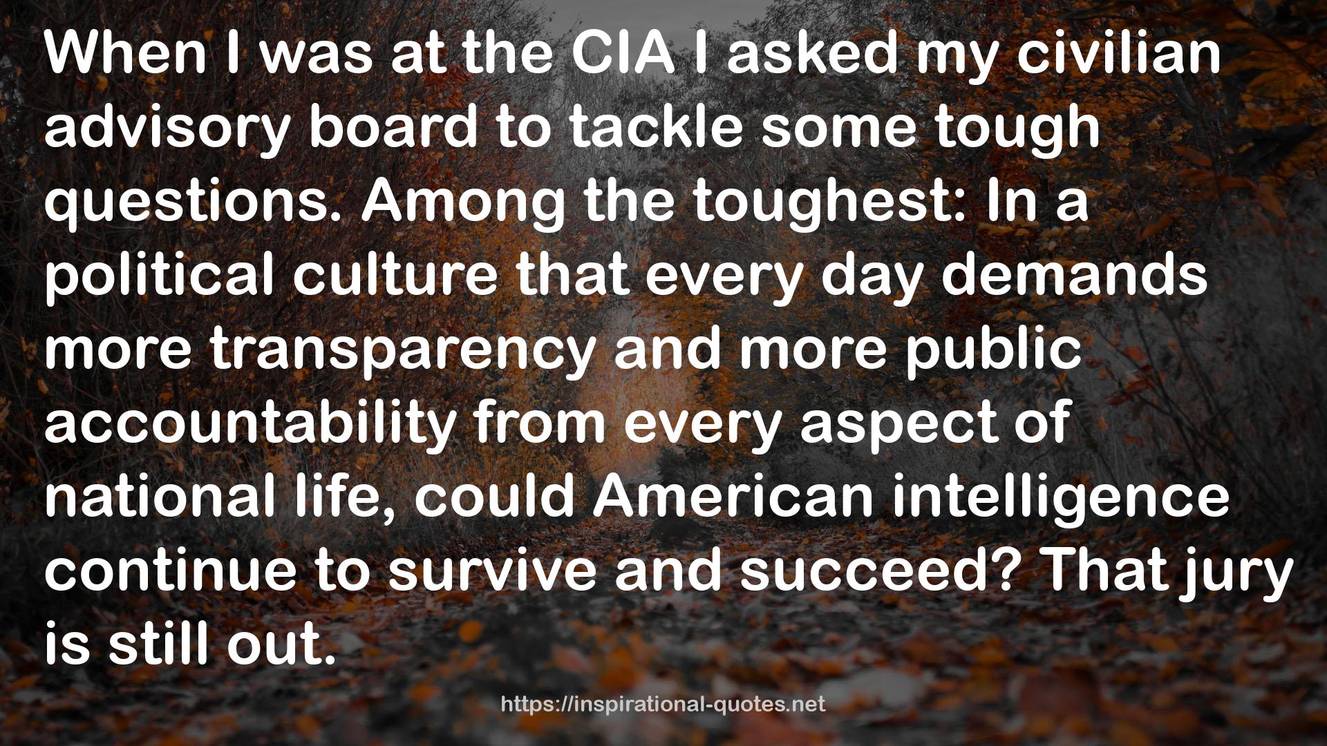 American intelligence  QUOTES