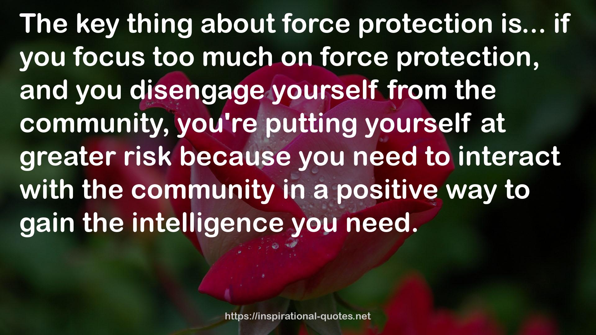 force protection  QUOTES