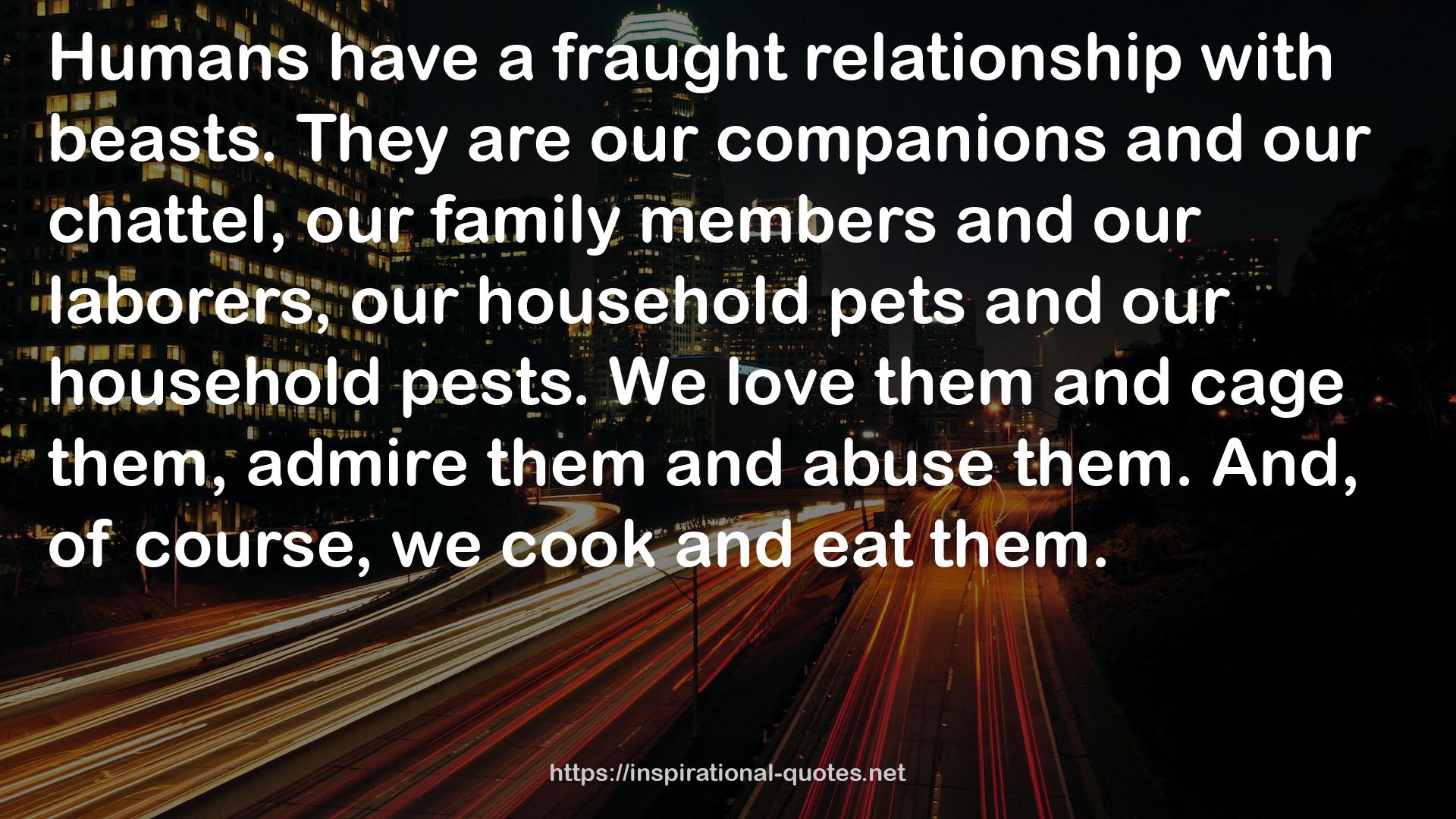 a fraught relationship  QUOTES