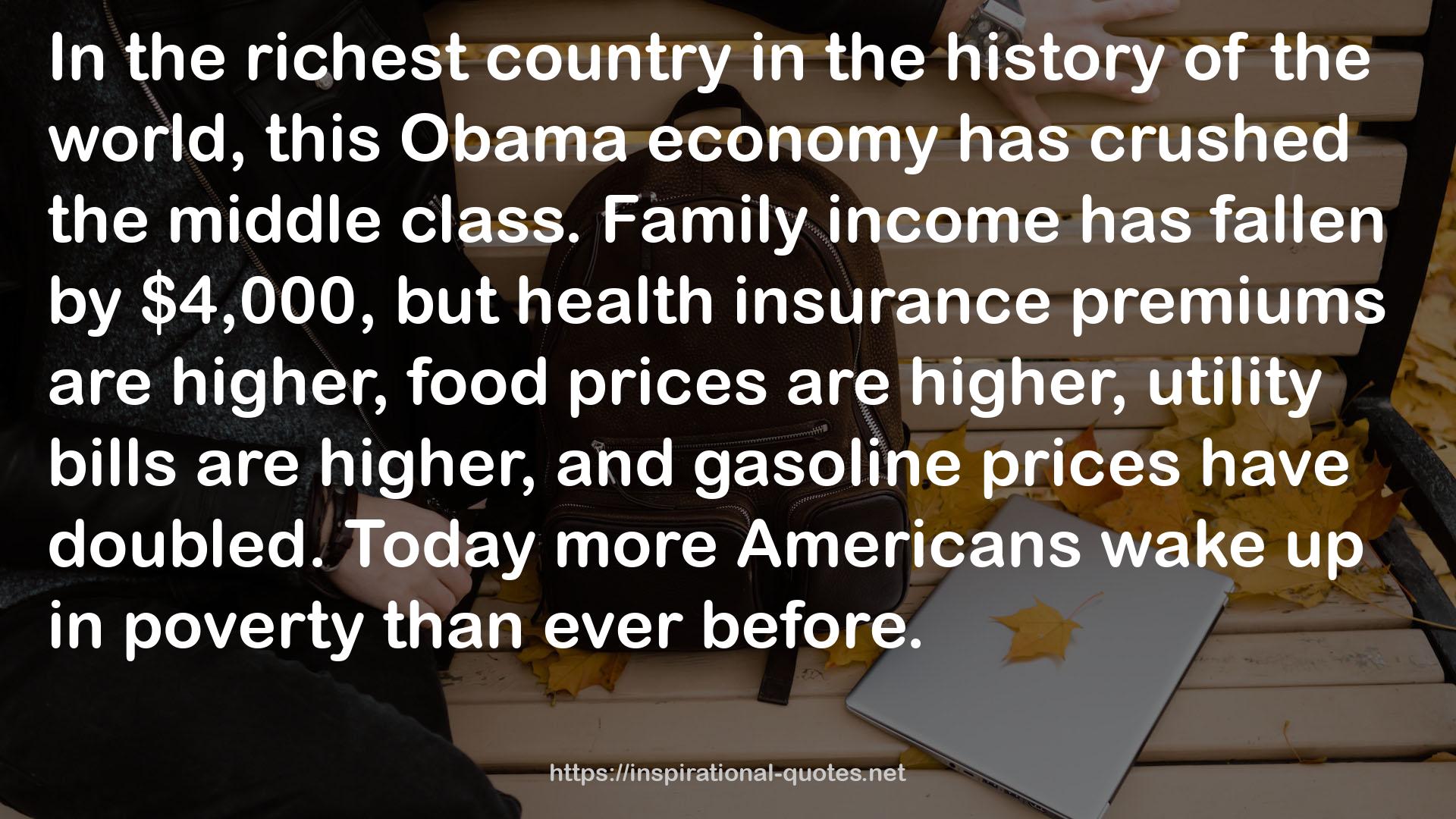 this Obama economy  QUOTES