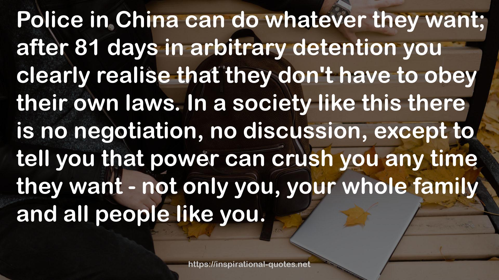 arbitrary detention  QUOTES