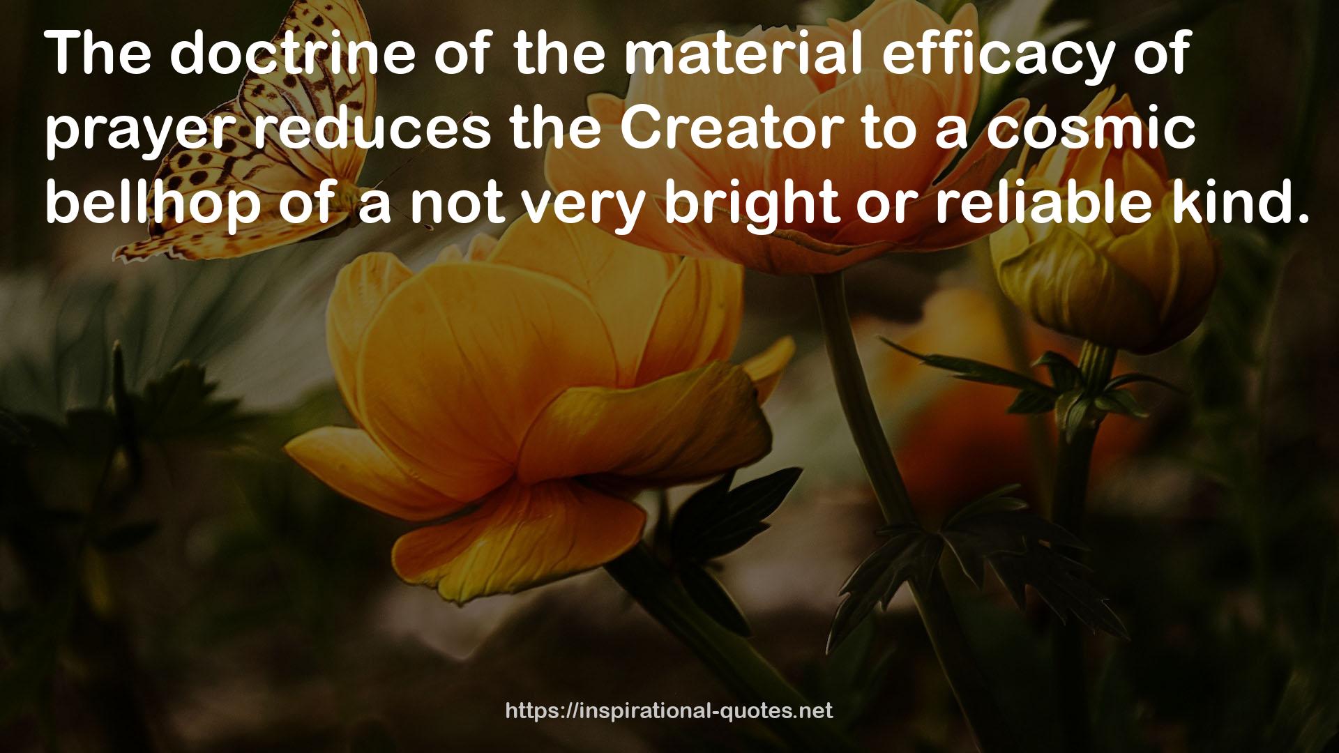 the material efficacy  QUOTES