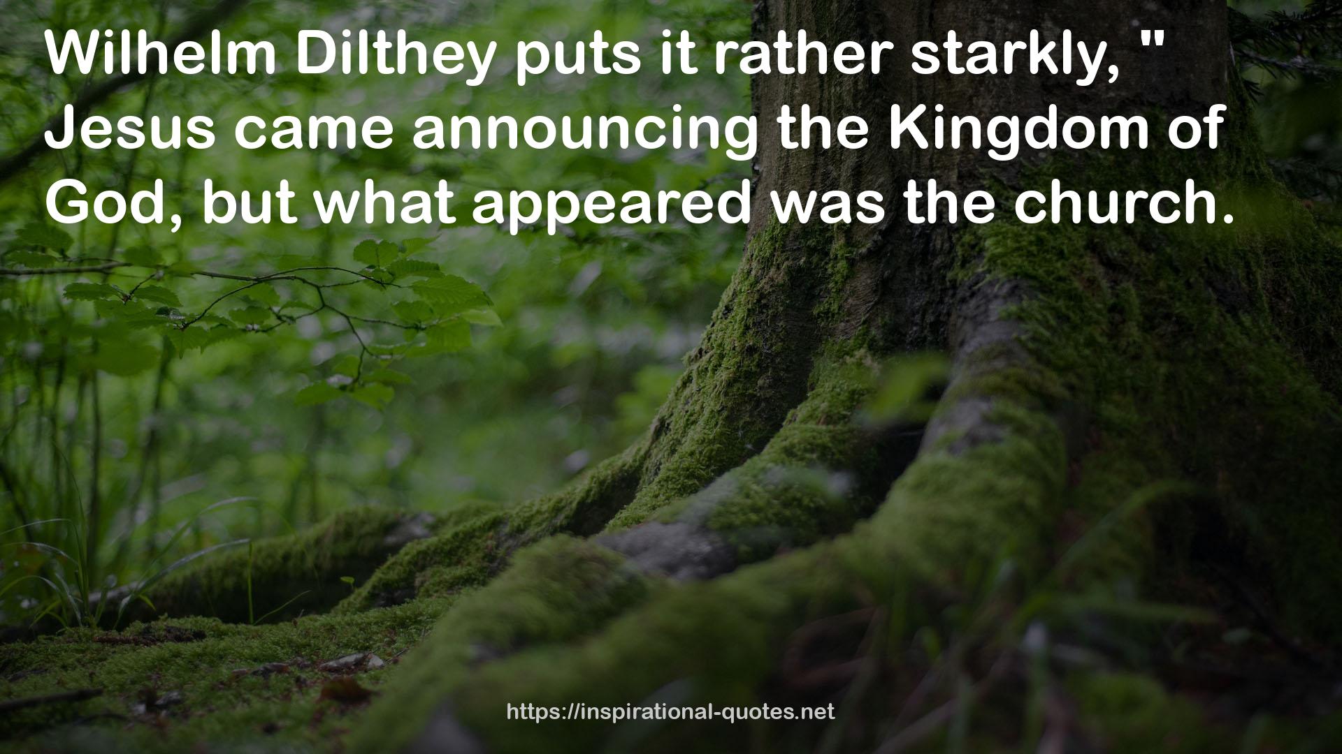 Dilthey  QUOTES