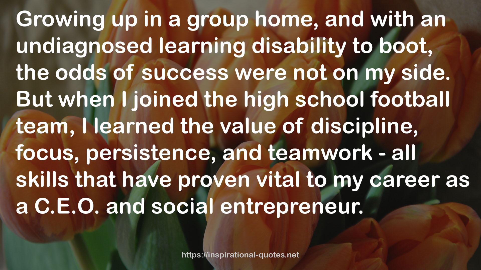 an undiagnosed learning disability  QUOTES