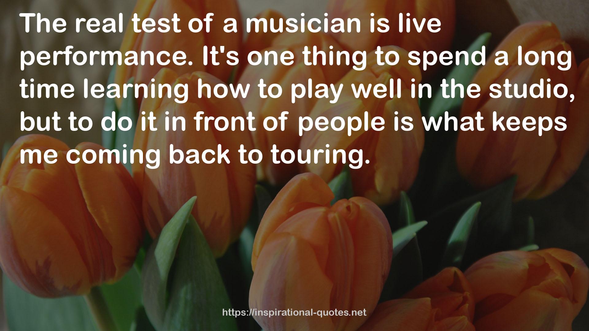 a musician  QUOTES