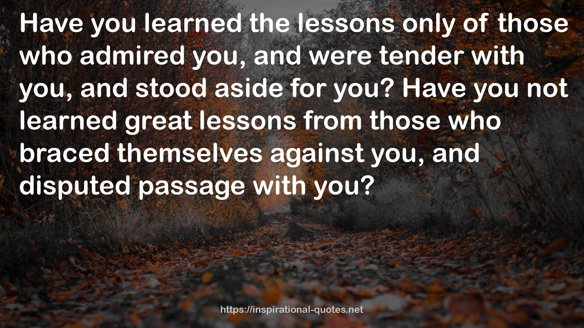 the lessons  QUOTES