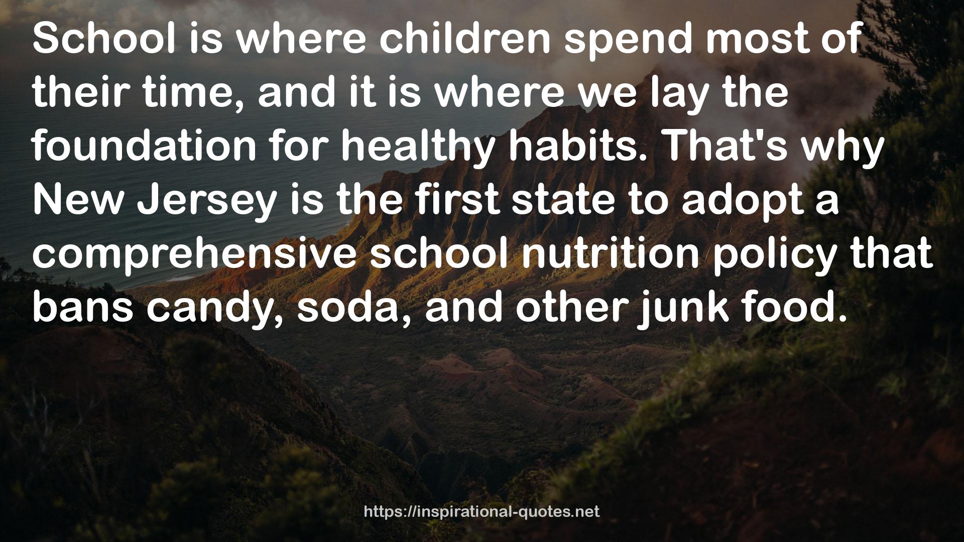 a comprehensive school nutrition policy  QUOTES