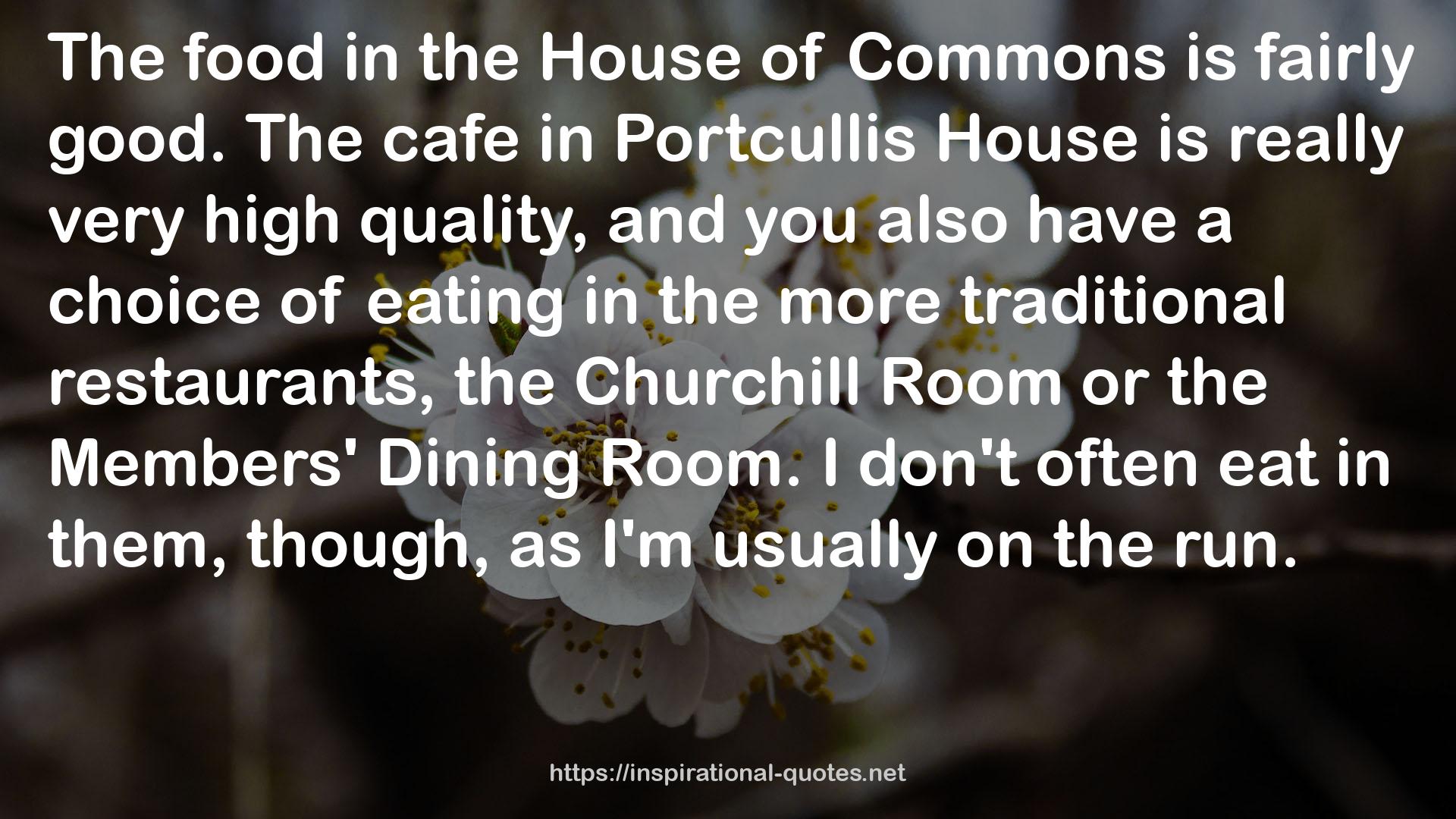 the Churchill Room  QUOTES