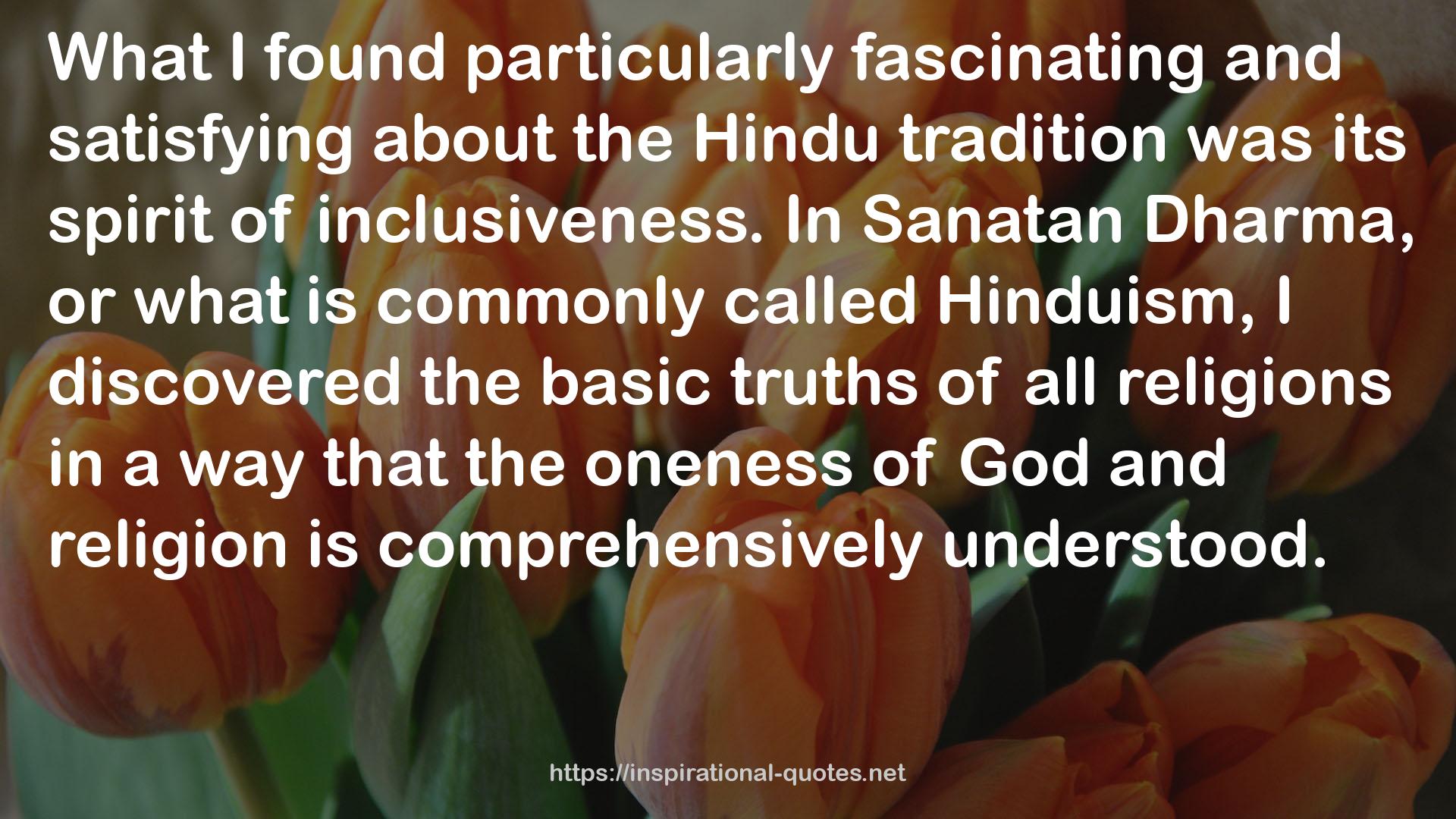 the Hindu tradition  QUOTES