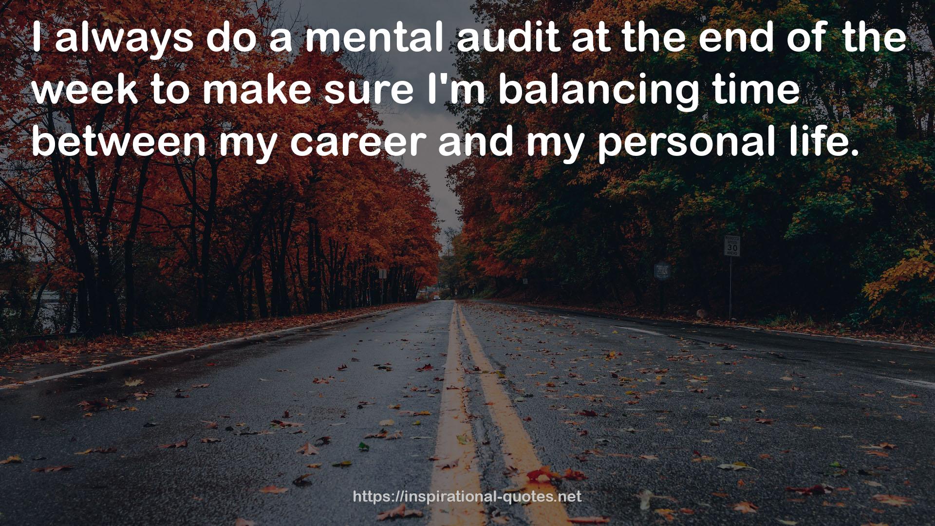 a mental audit  QUOTES