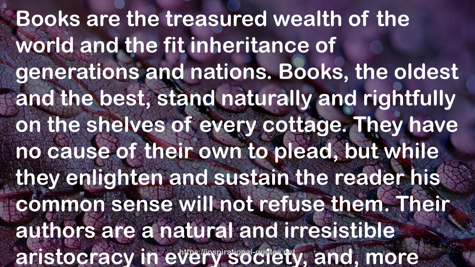 the treasured wealth  QUOTES