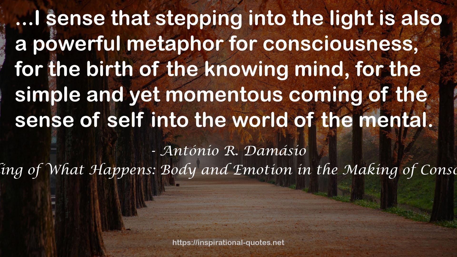 The Feeling of What Happens: Body and Emotion in the Making of Consciousness QUOTES