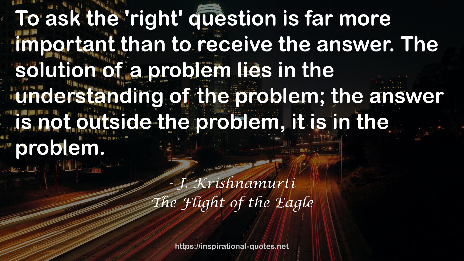 The Flight of the Eagle QUOTES
