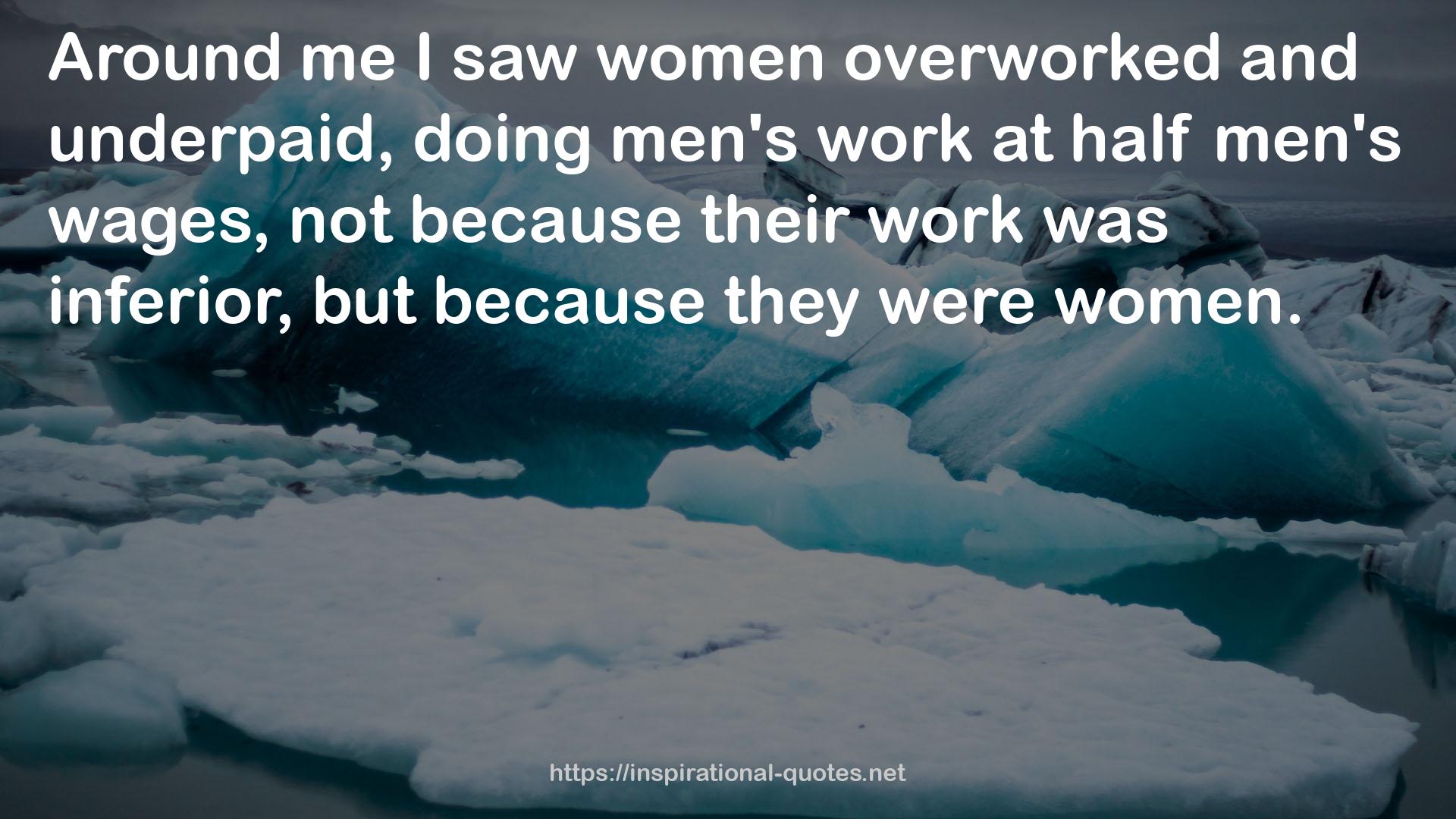 men's work  QUOTES