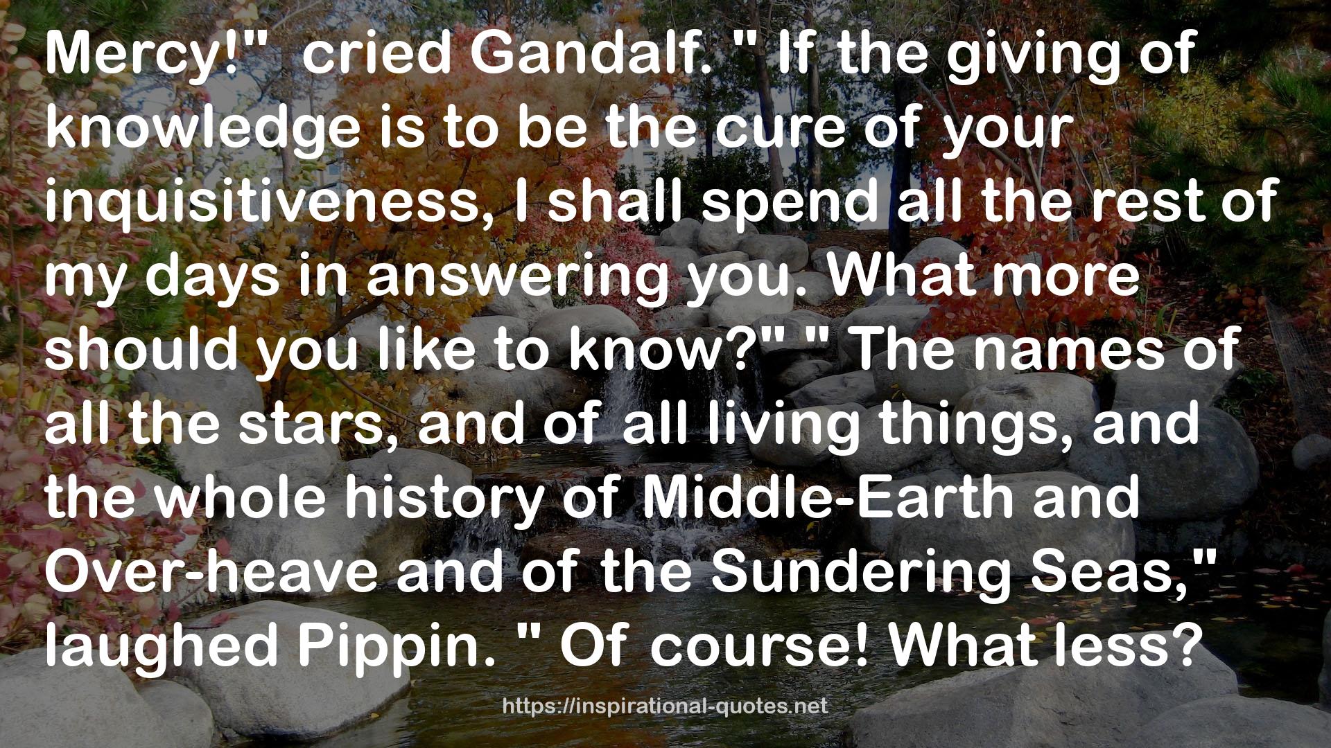 Middle-earth  QUOTES