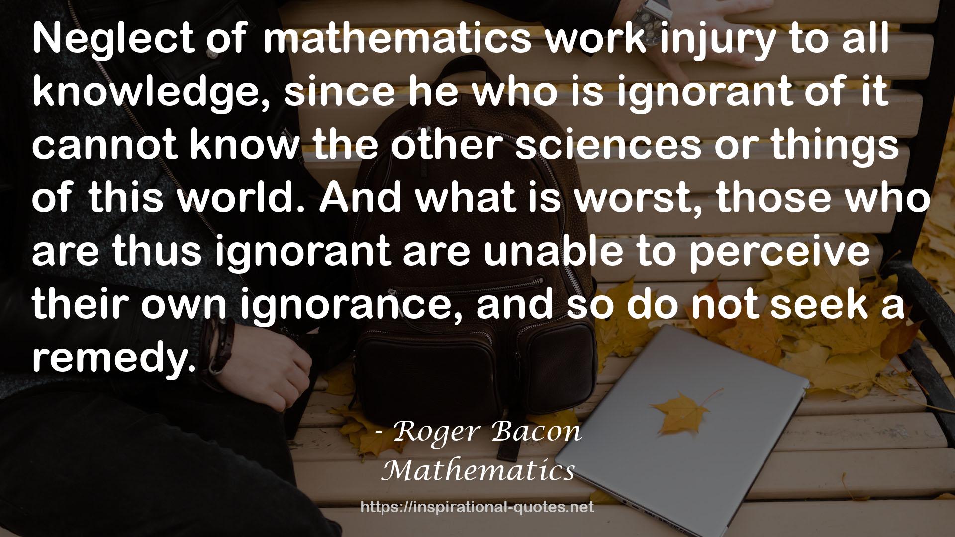 Mathematics QUOTES