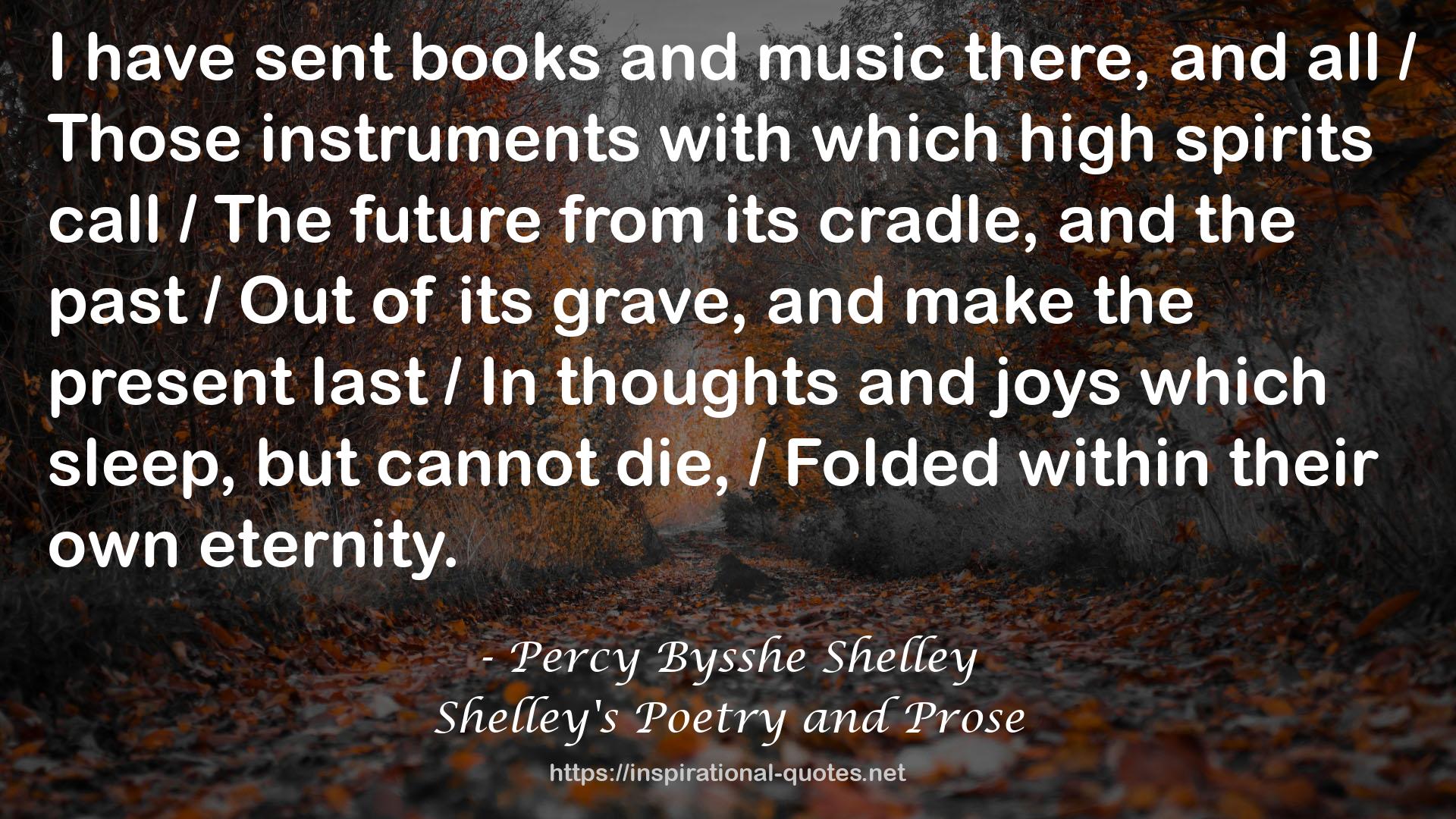 Shelley's Poetry and Prose QUOTES