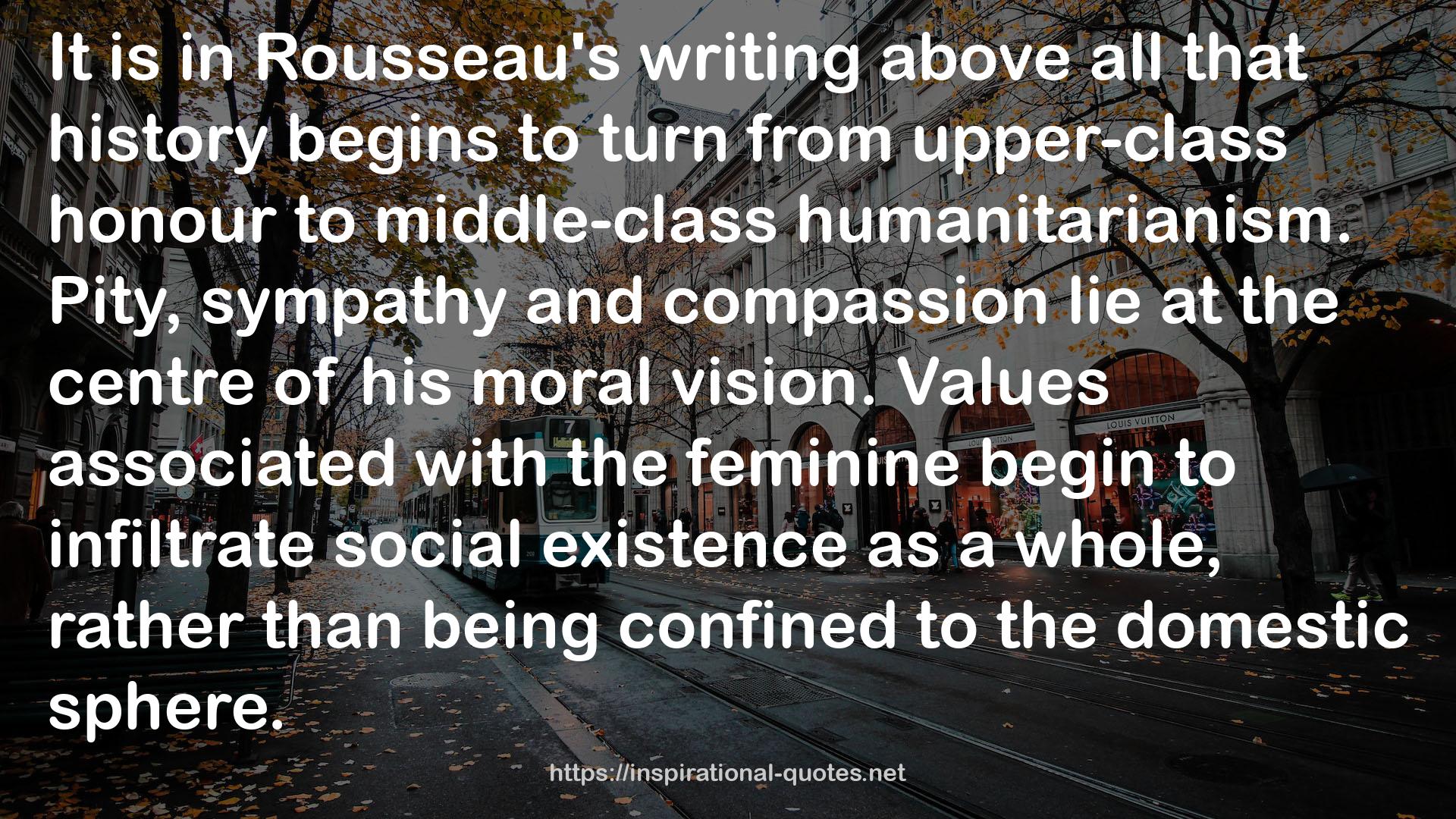 Rousseau's writing  QUOTES