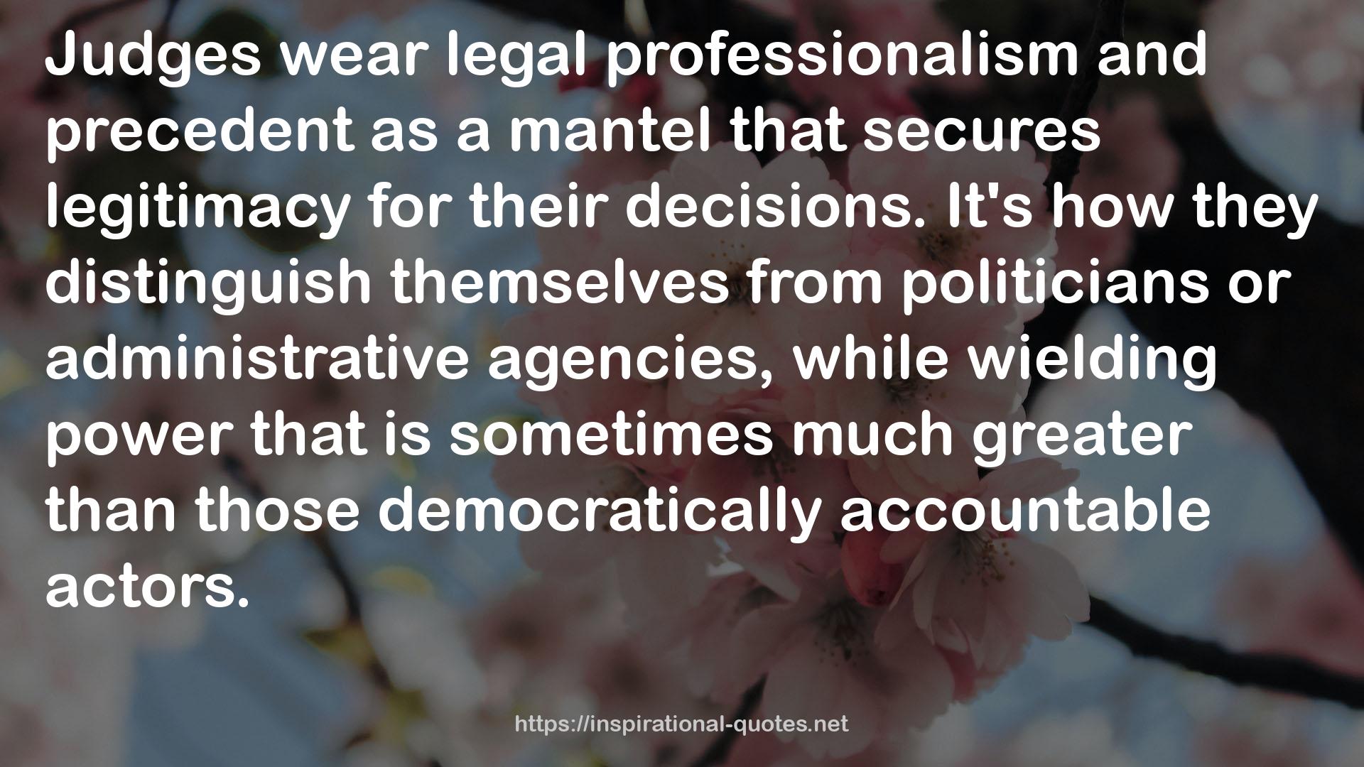 legal professionalism  QUOTES