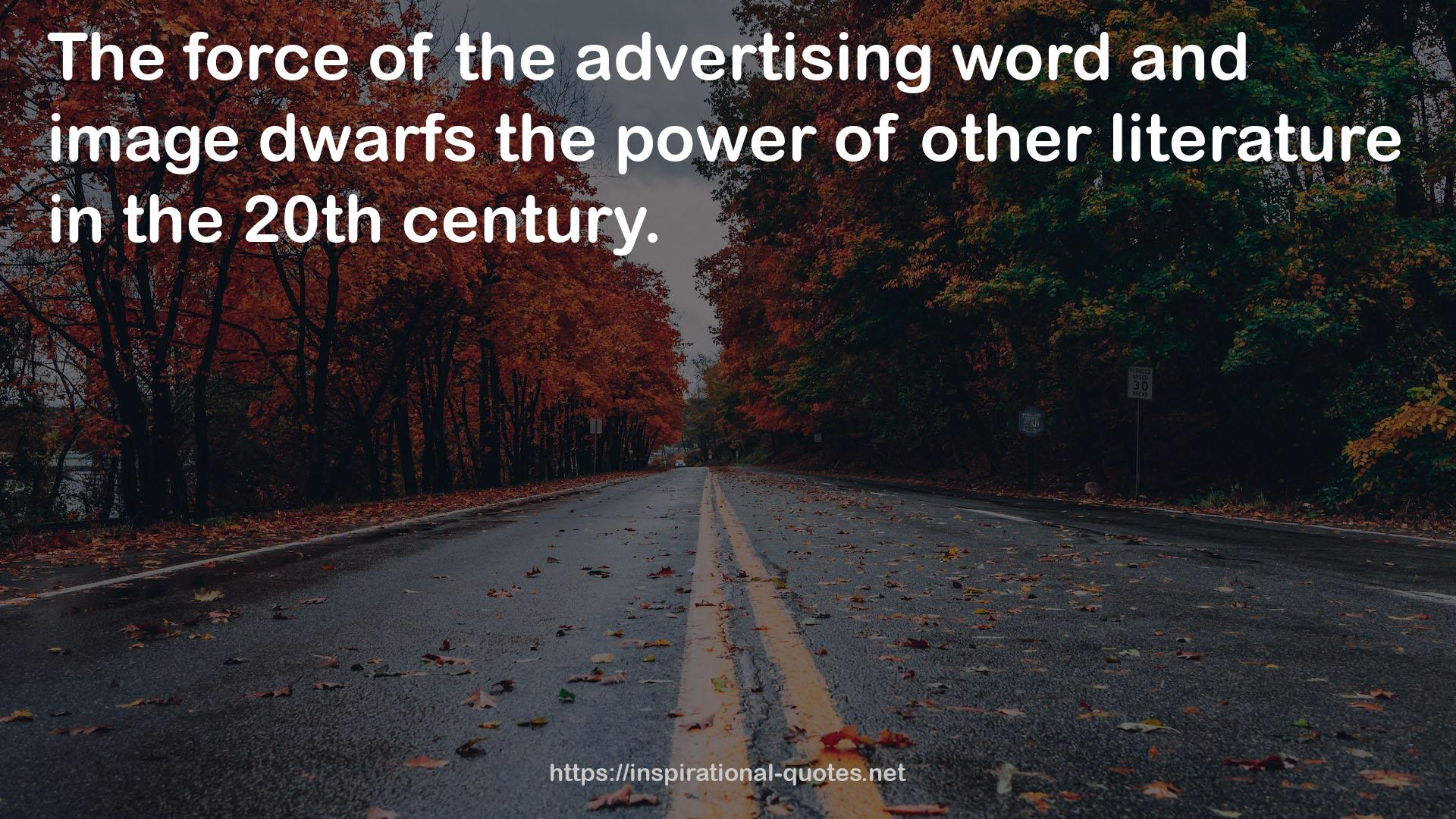 the advertising word  QUOTES