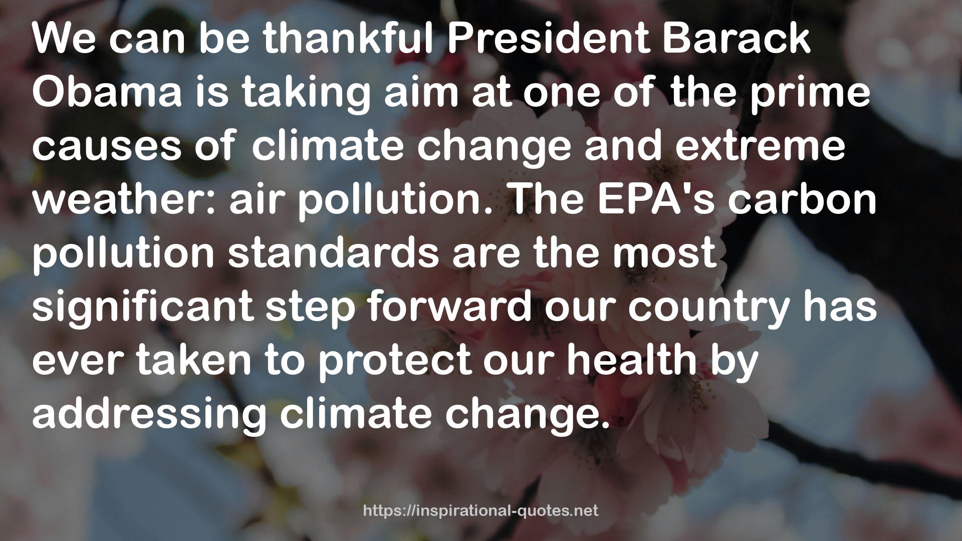 The EPA's carbon pollution standards  QUOTES