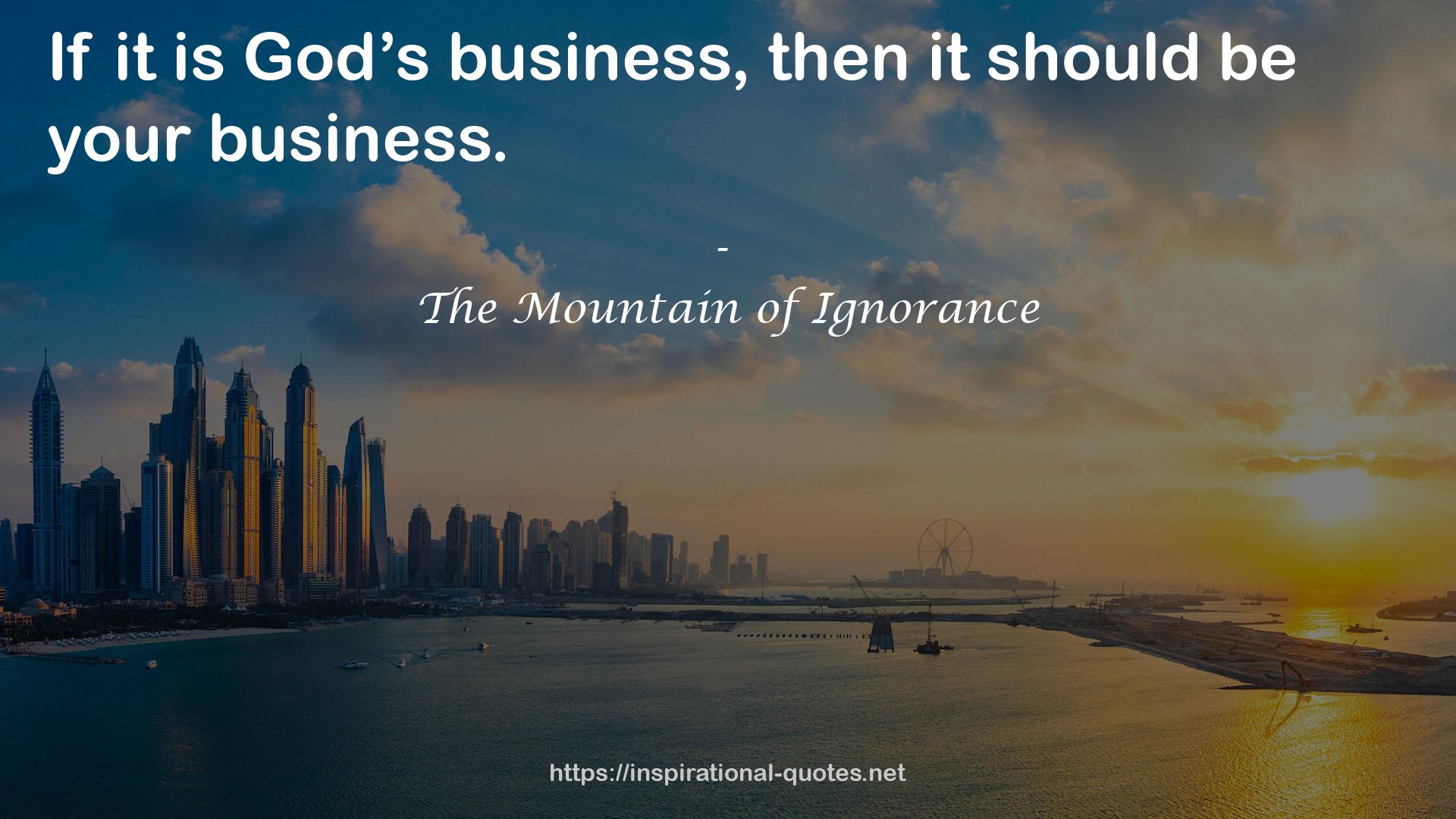 God’s business  QUOTES