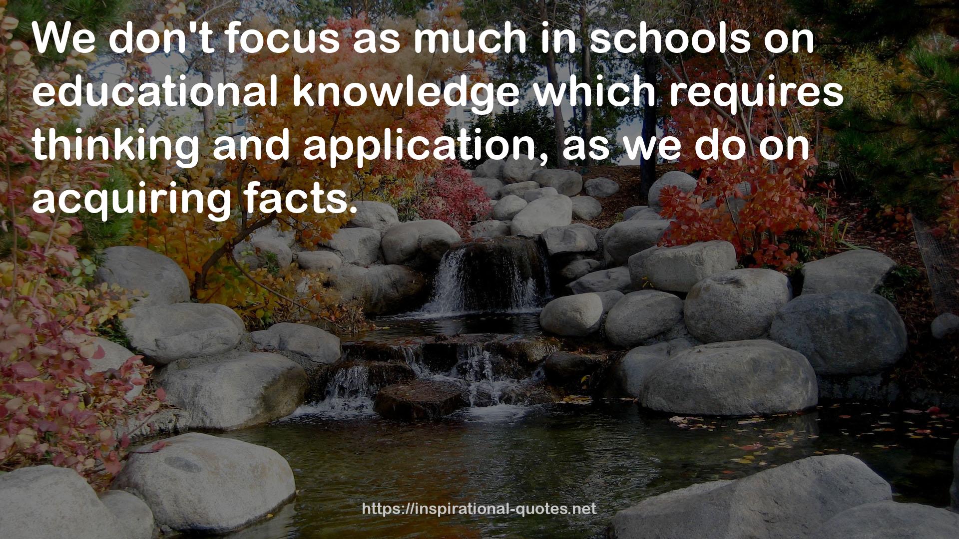 educational knowledge  QUOTES