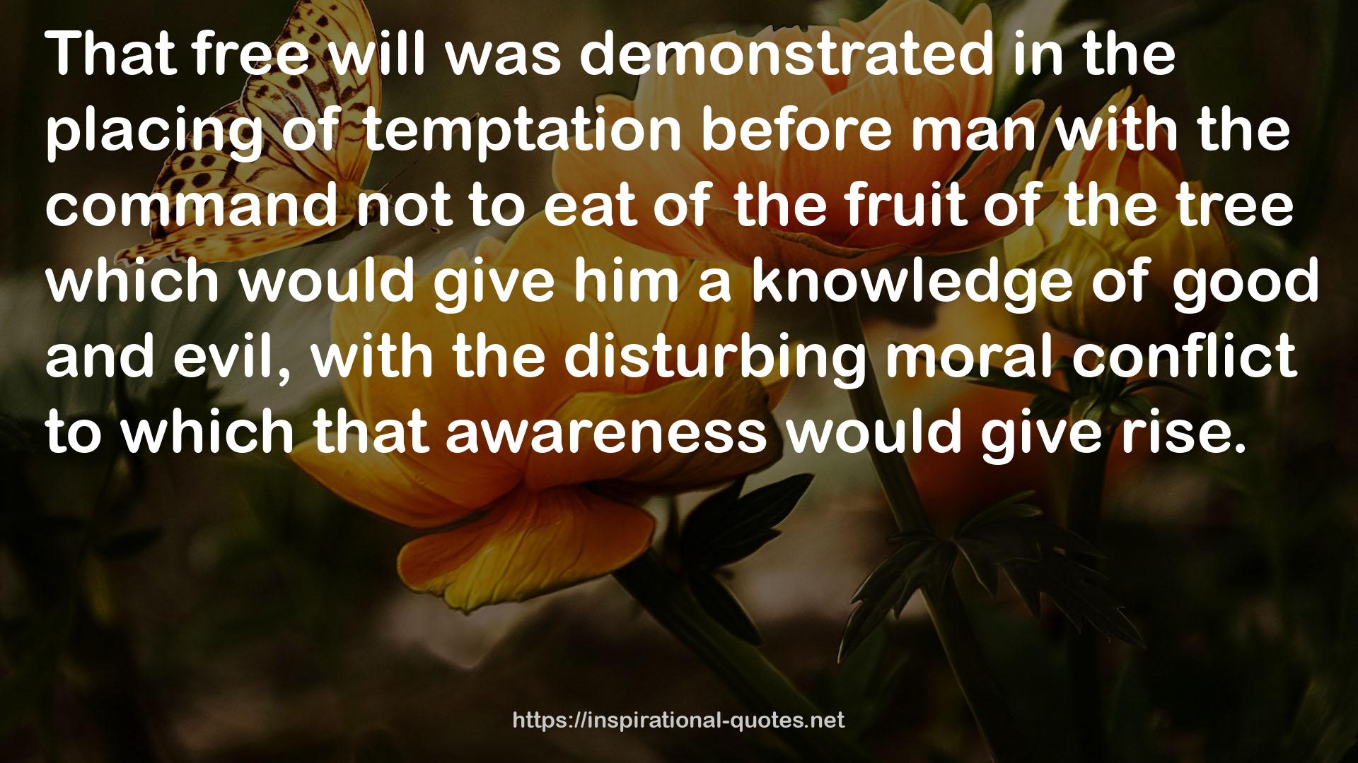 the disturbing moral conflict  QUOTES