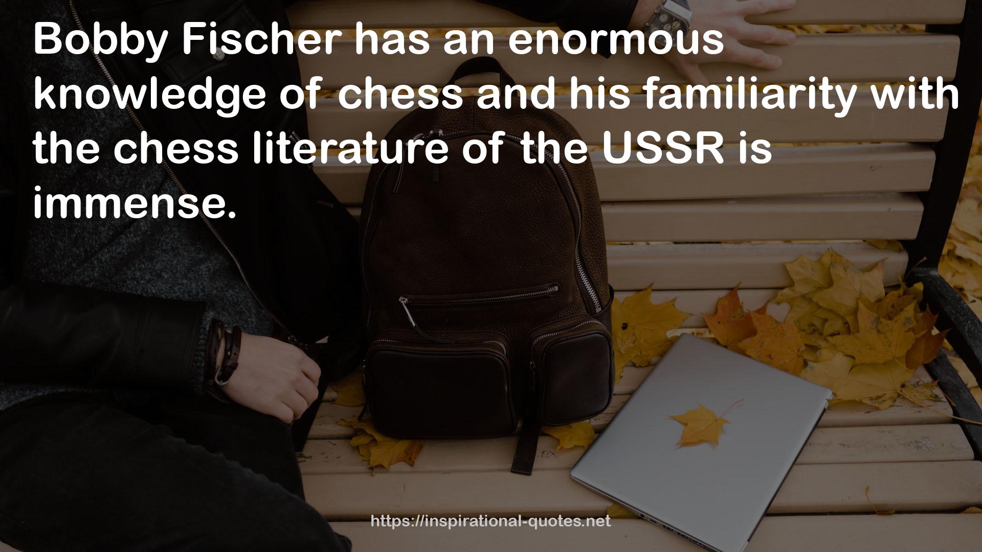 the chess literature  QUOTES