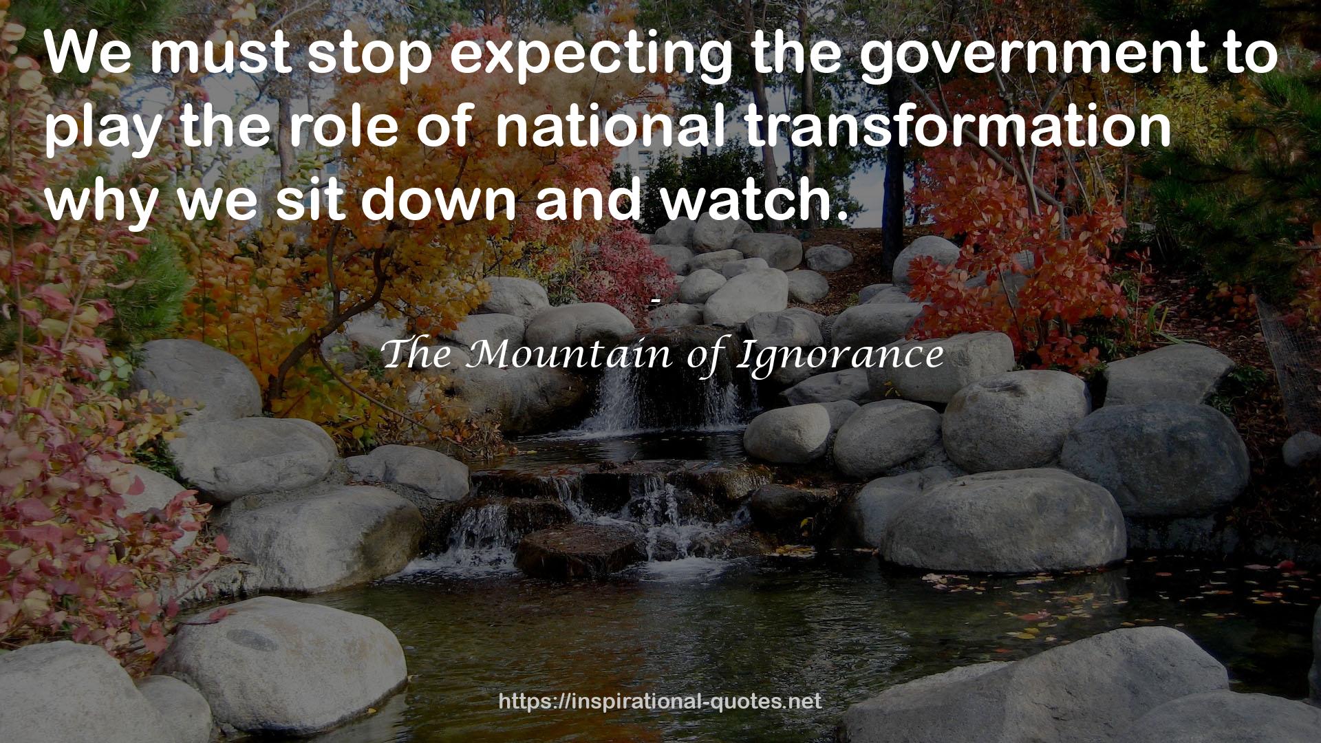 national transformation  QUOTES