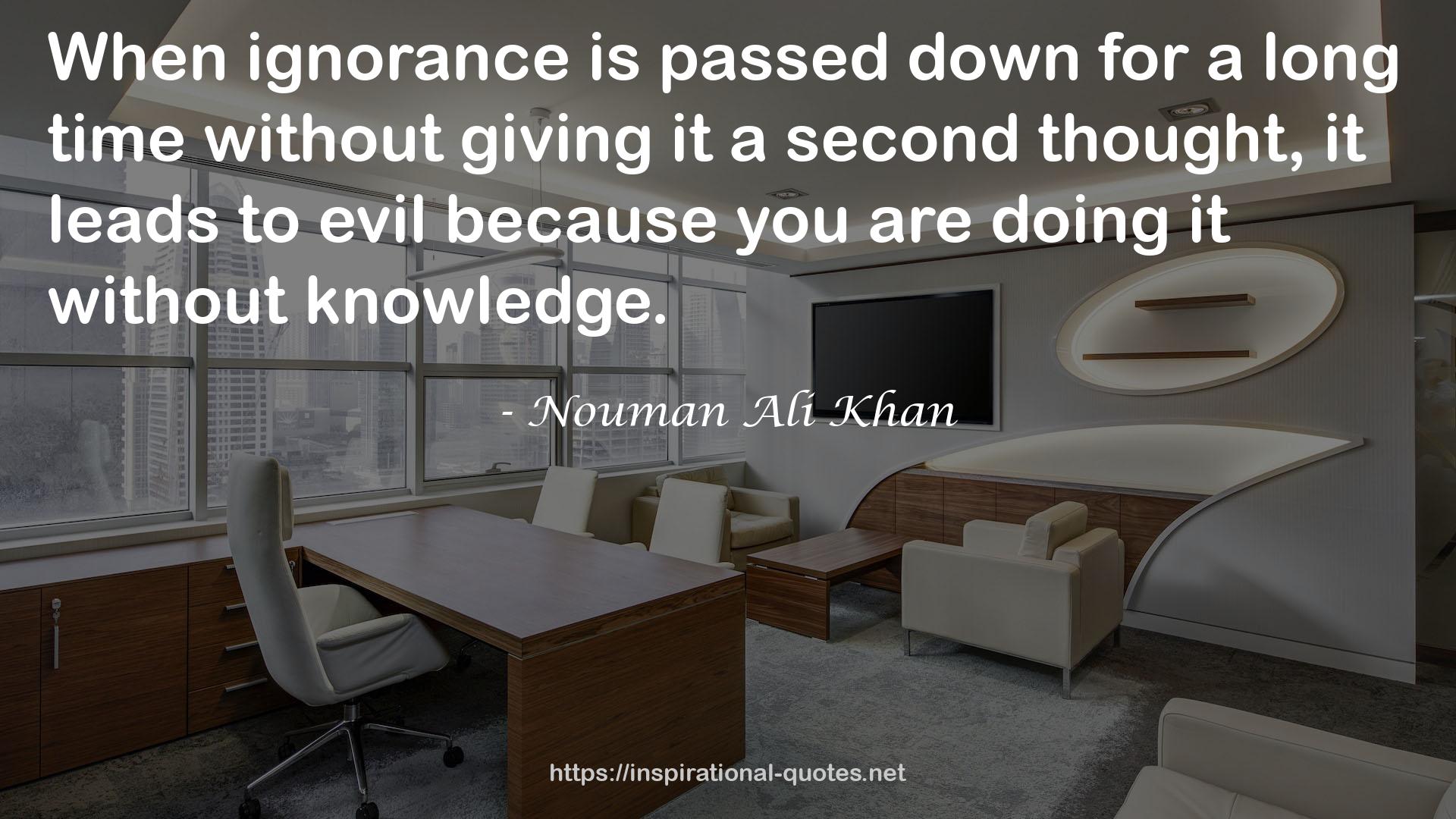 Nouman Ali Khan QUOTES