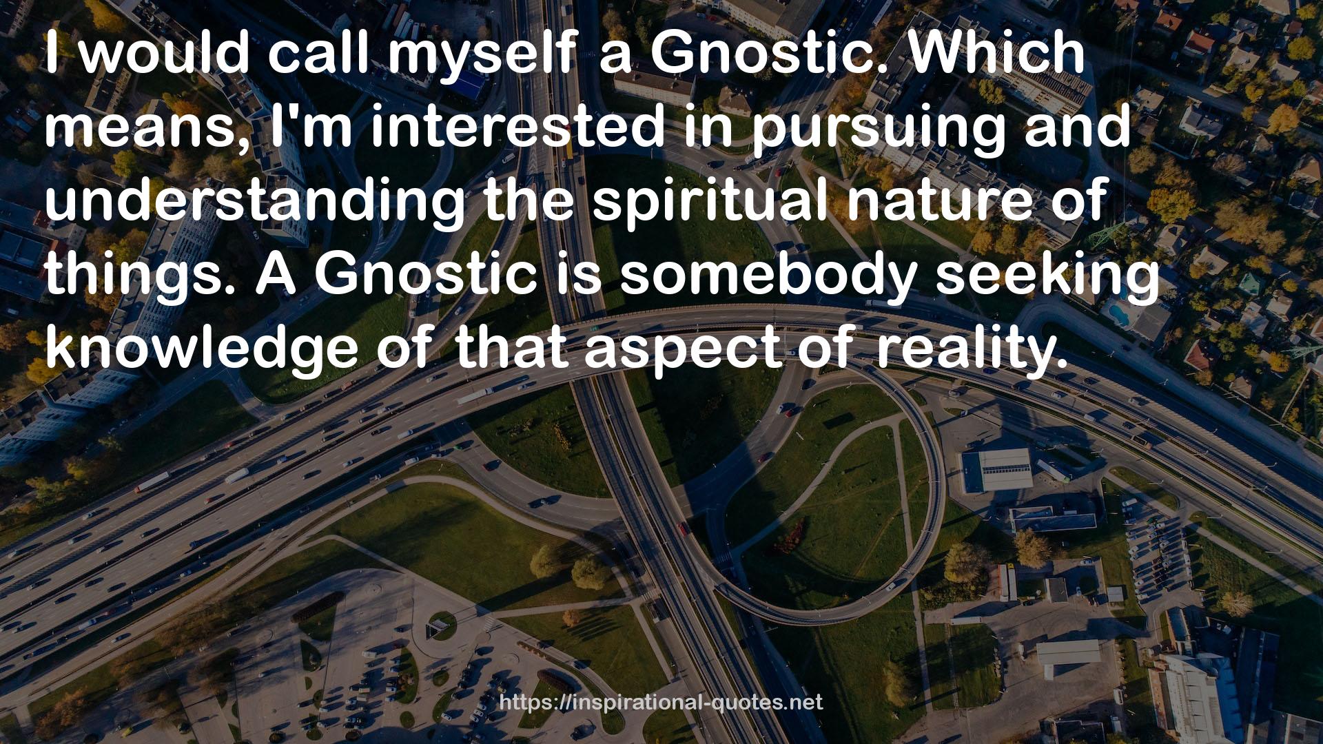 a Gnostic  QUOTES