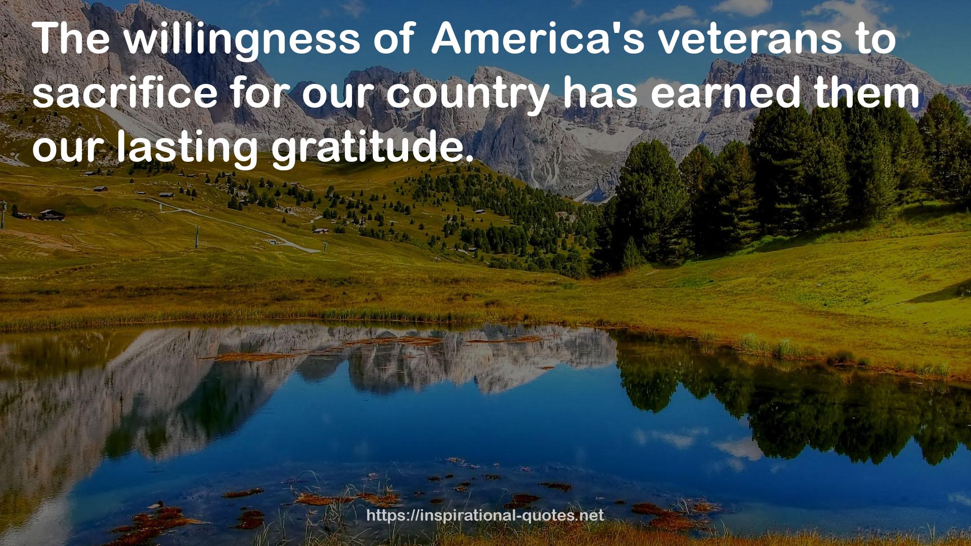 America's veterans  QUOTES