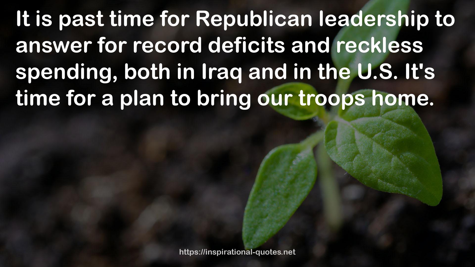 Republican leadership  QUOTES