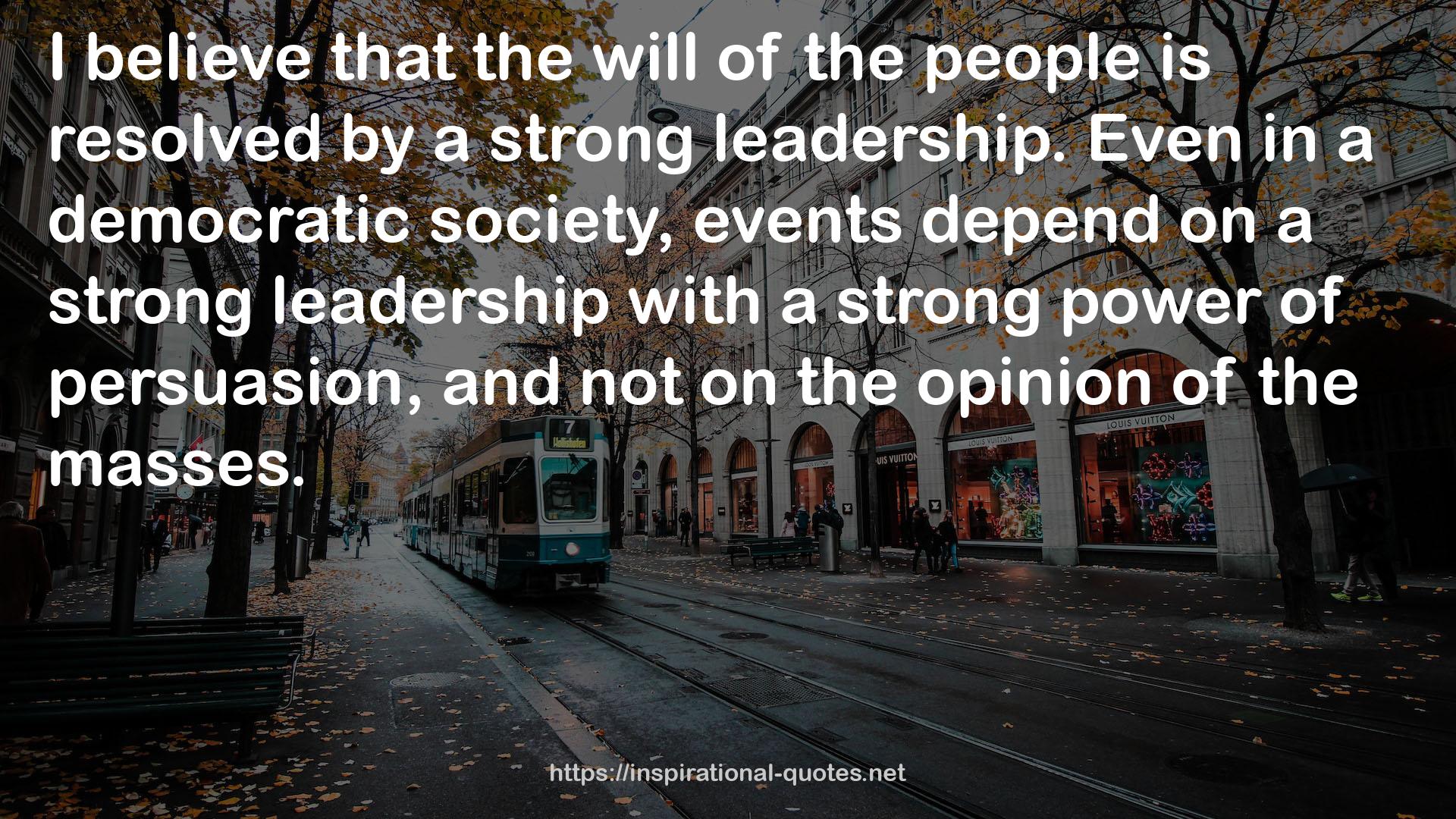 strong leadership  QUOTES