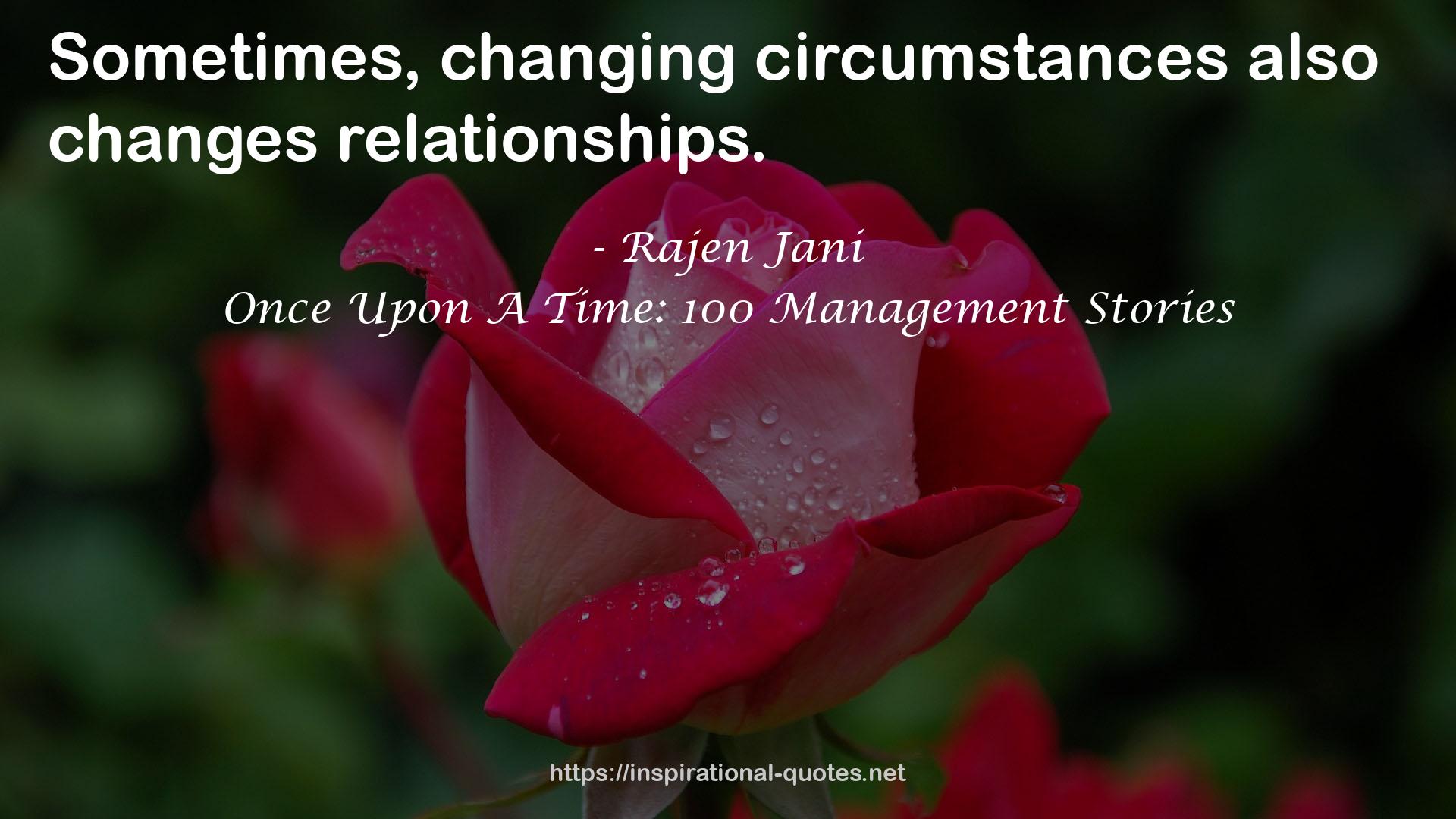 changing circumstances  QUOTES