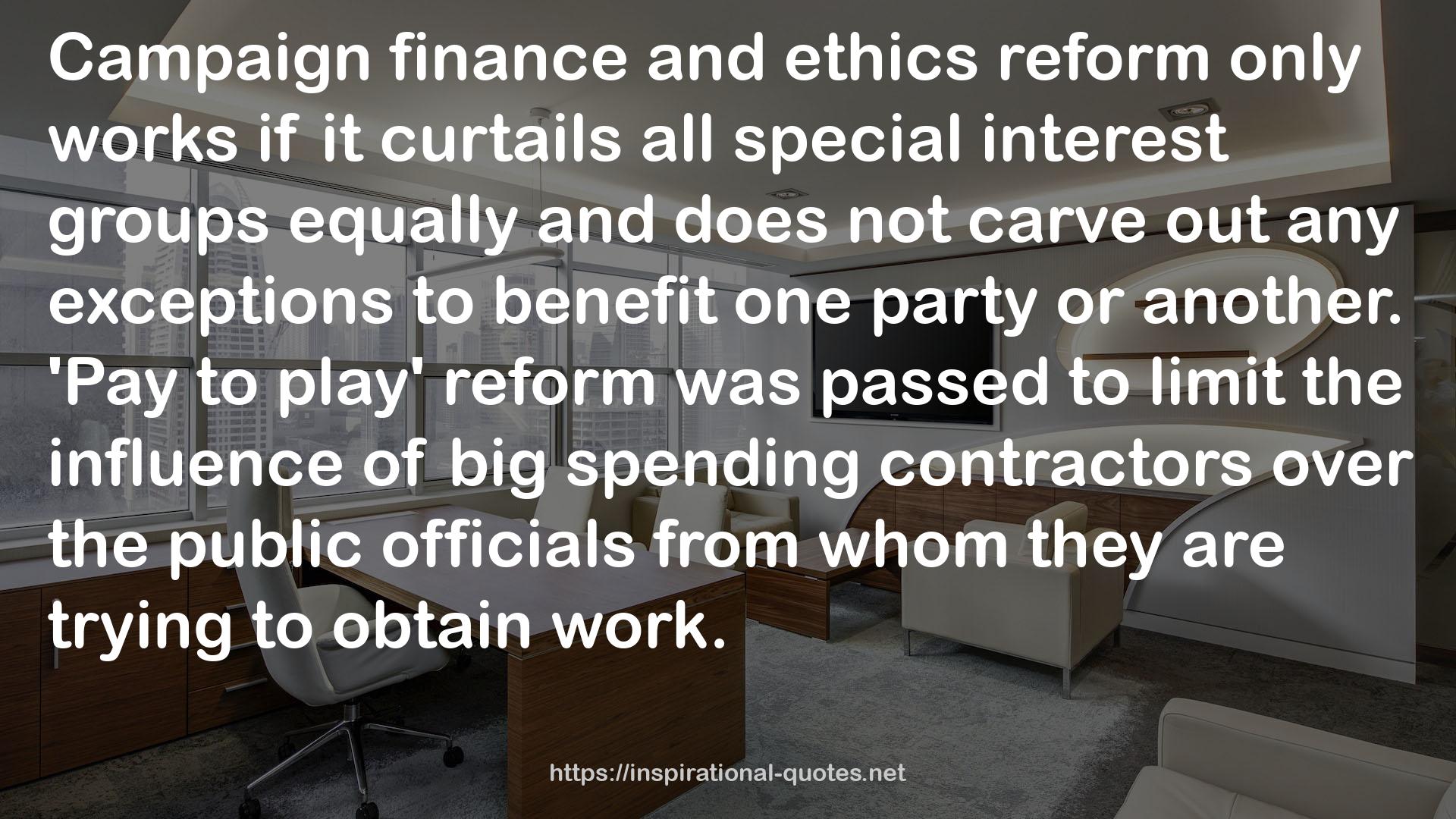 ethics reform  QUOTES