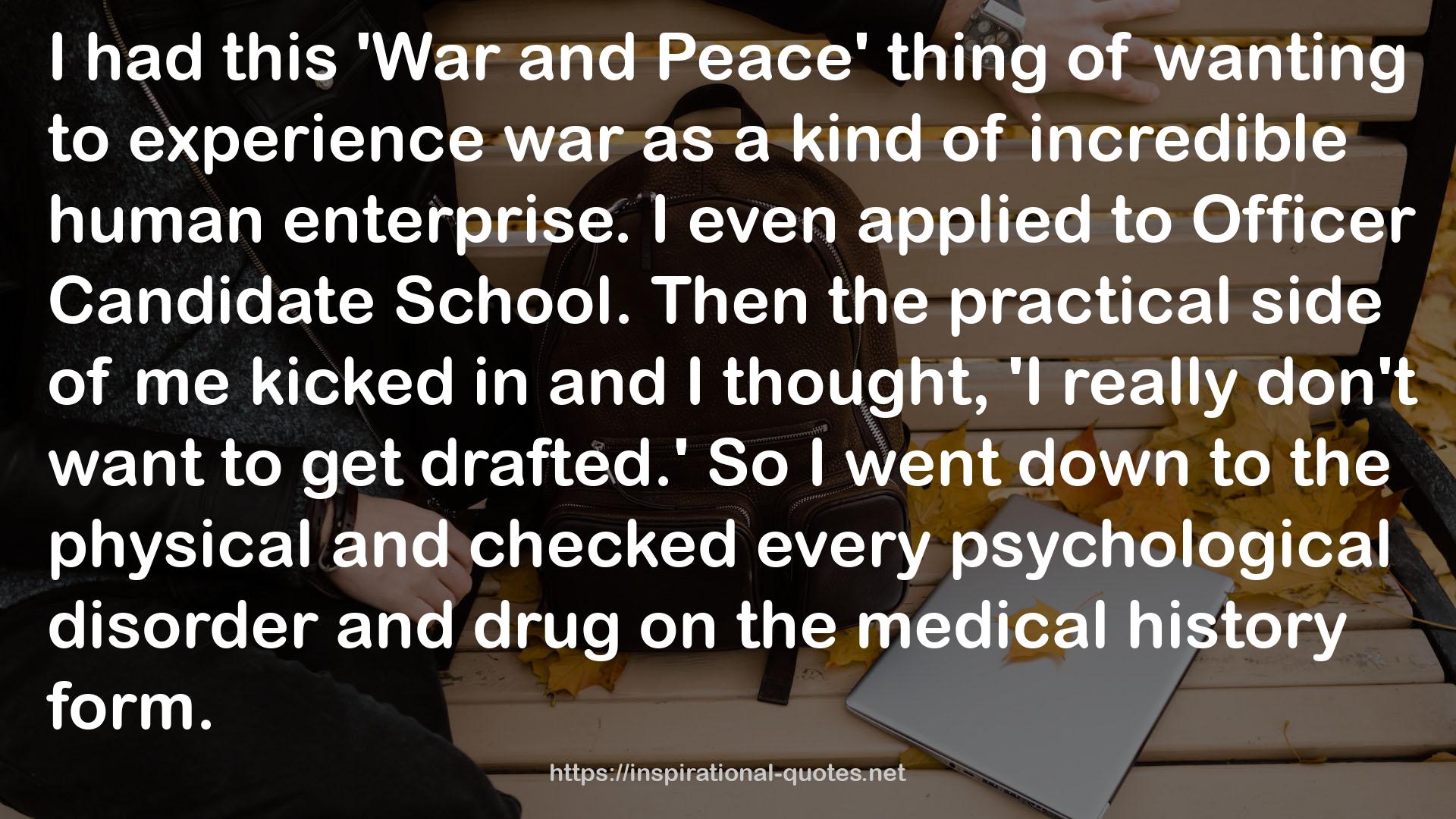 this 'War and Peace'  QUOTES