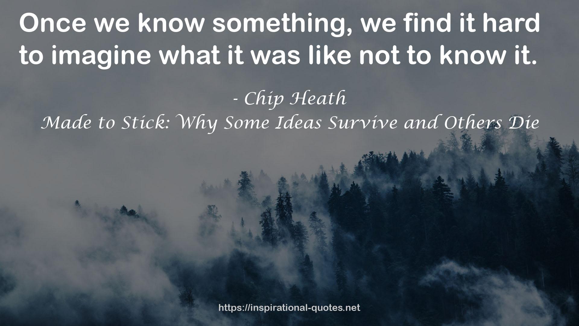 Made to Stick: Why Some Ideas Survive and Others Die QUOTES