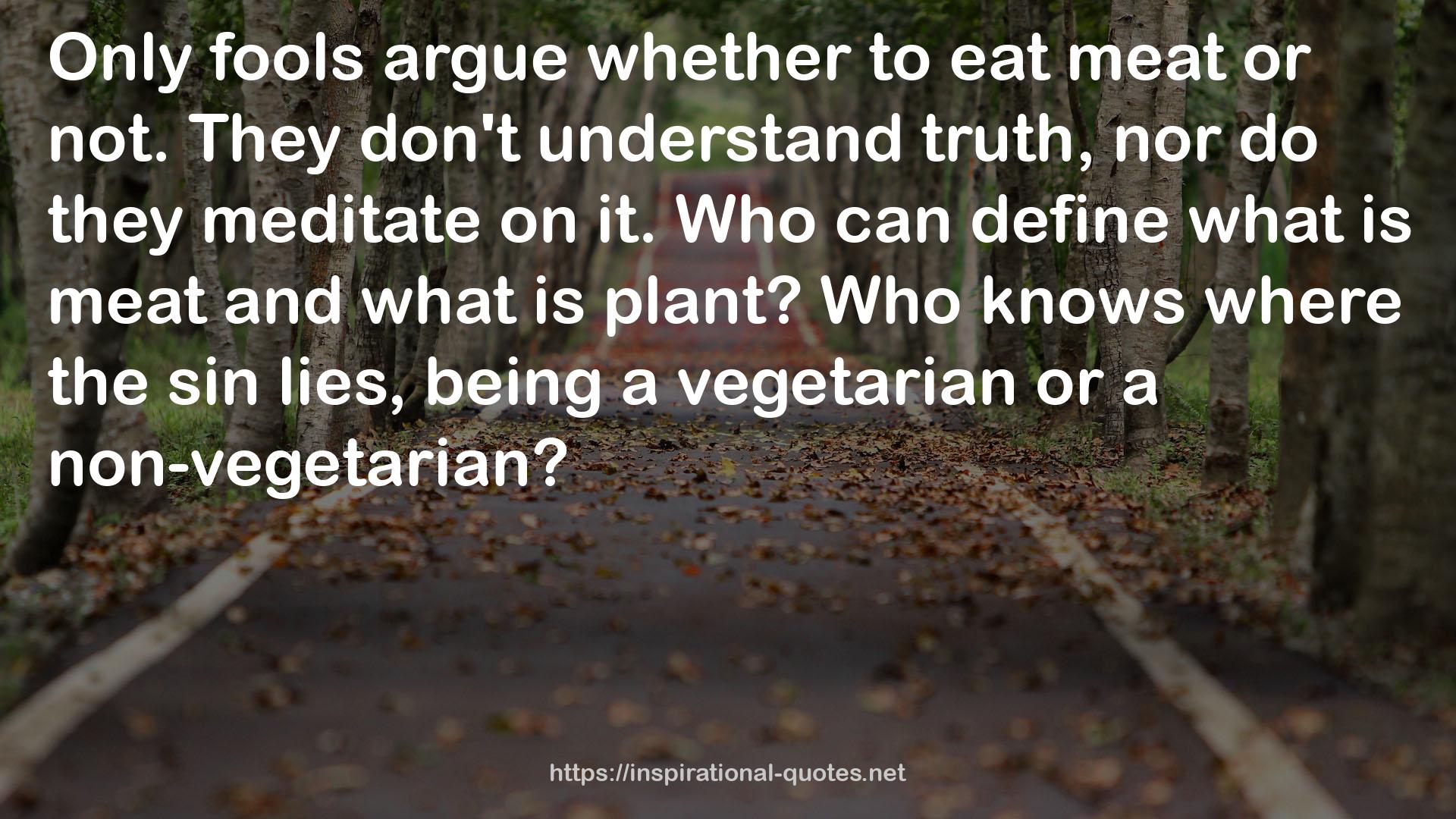 a vegetarian  QUOTES