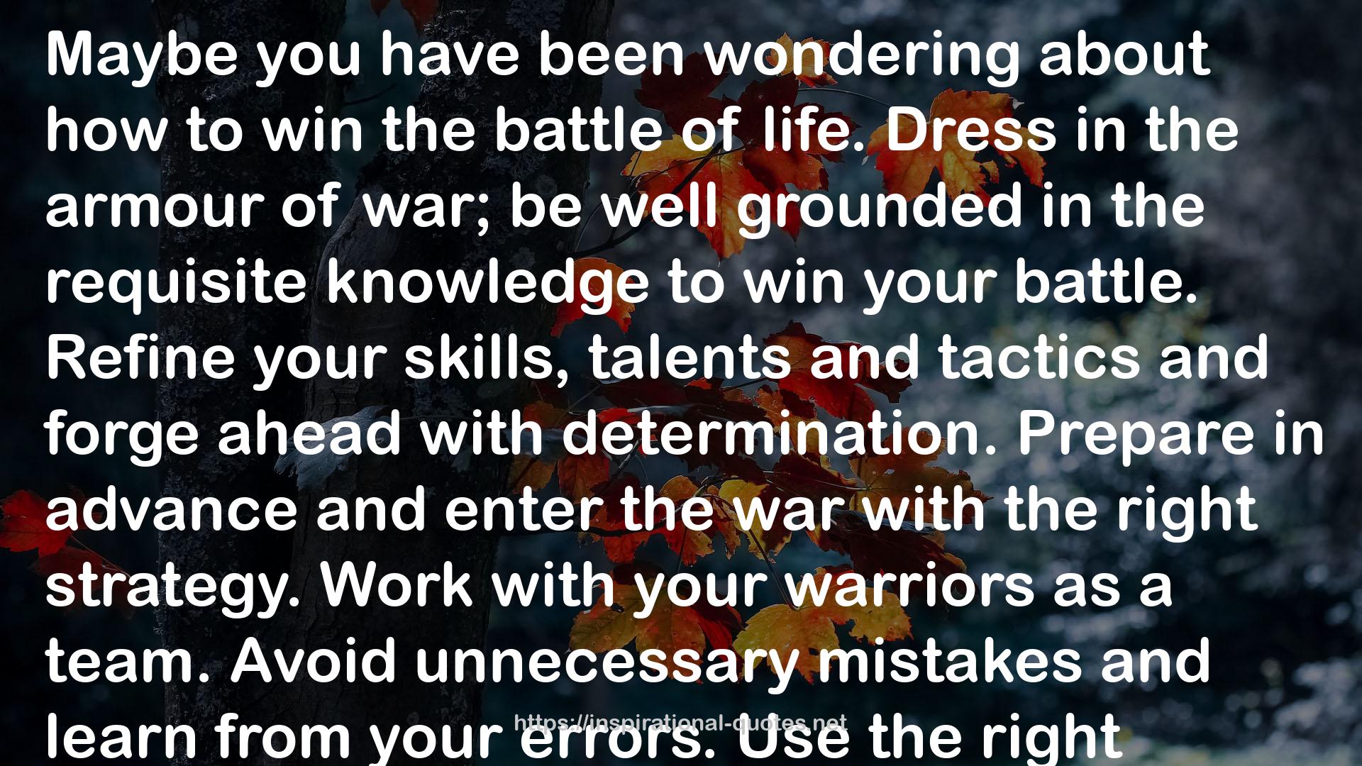 the armour  QUOTES