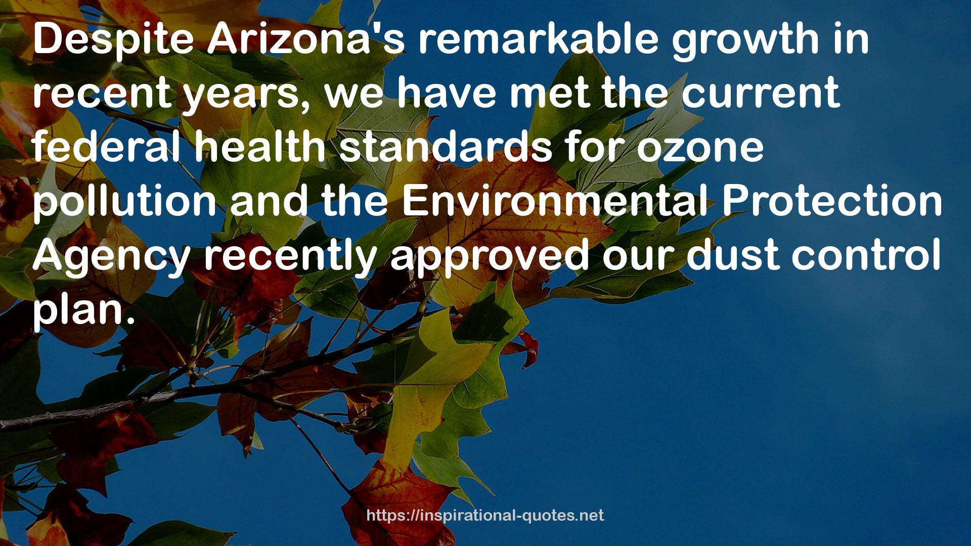 the Environmental Protection Agency  QUOTES