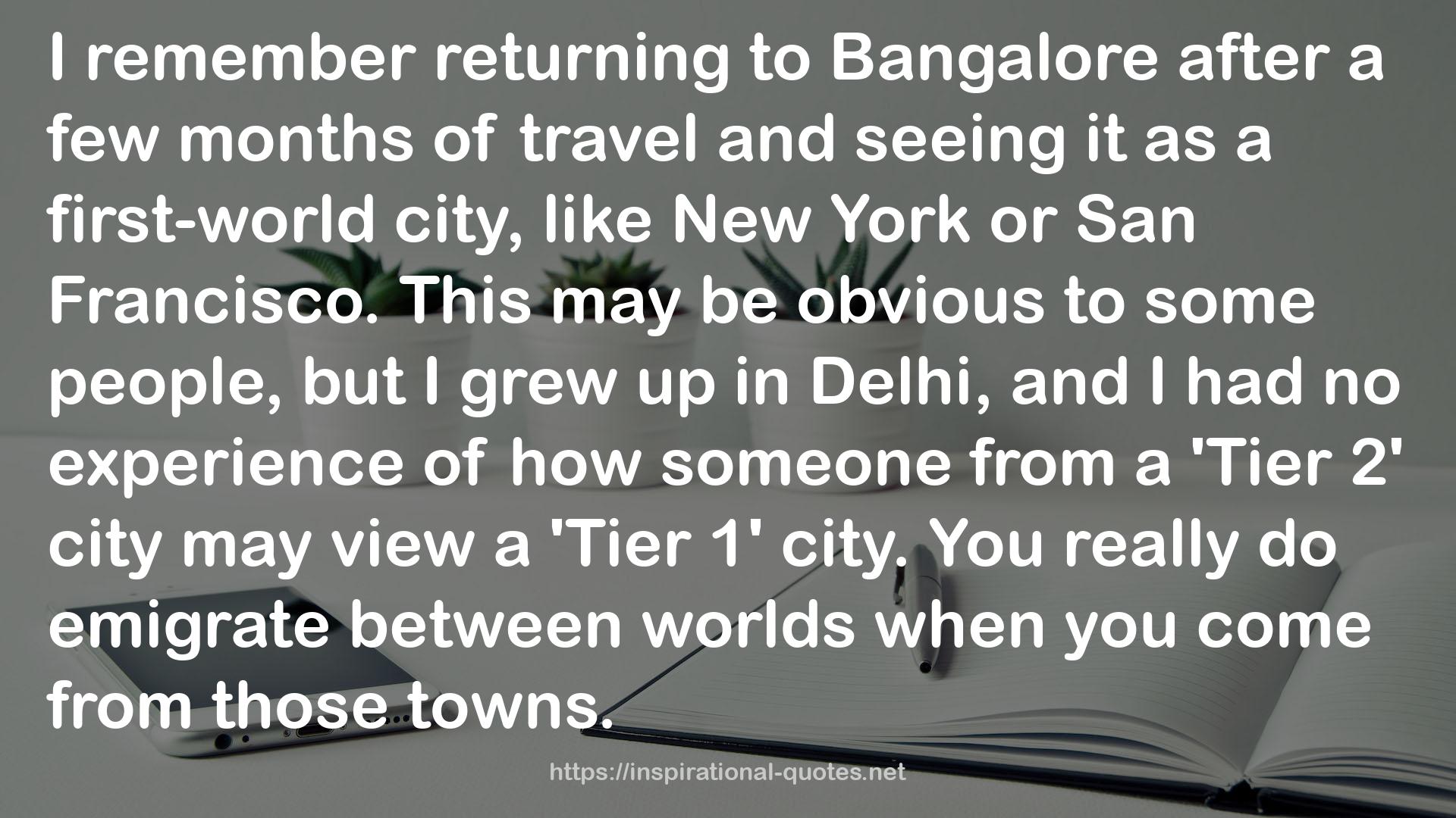 Bangalore  QUOTES