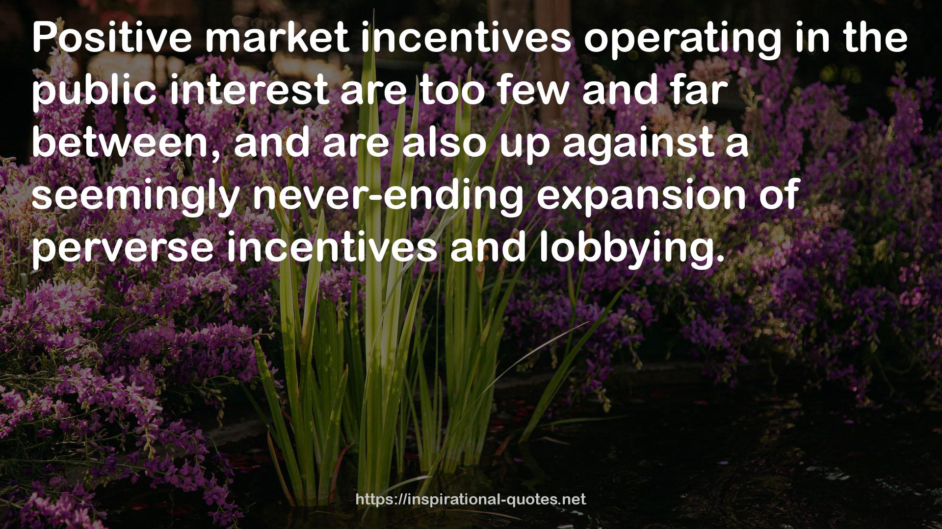 perverse incentives  QUOTES