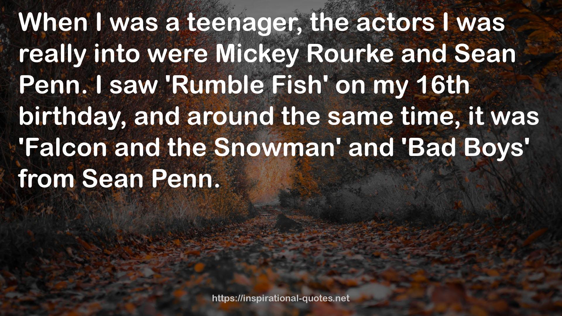 Mickey Rourke  QUOTES