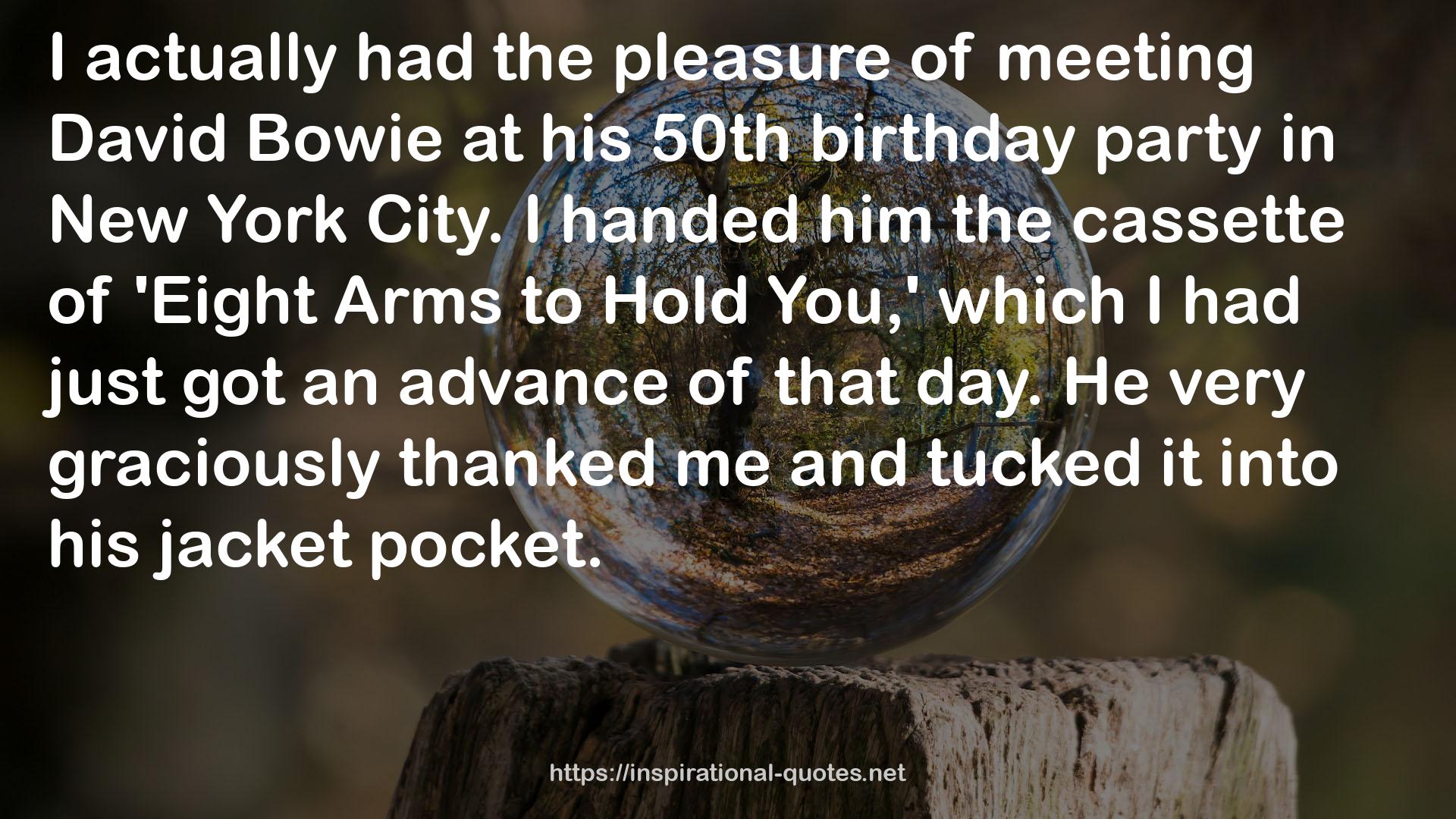 his 50th birthday party  QUOTES