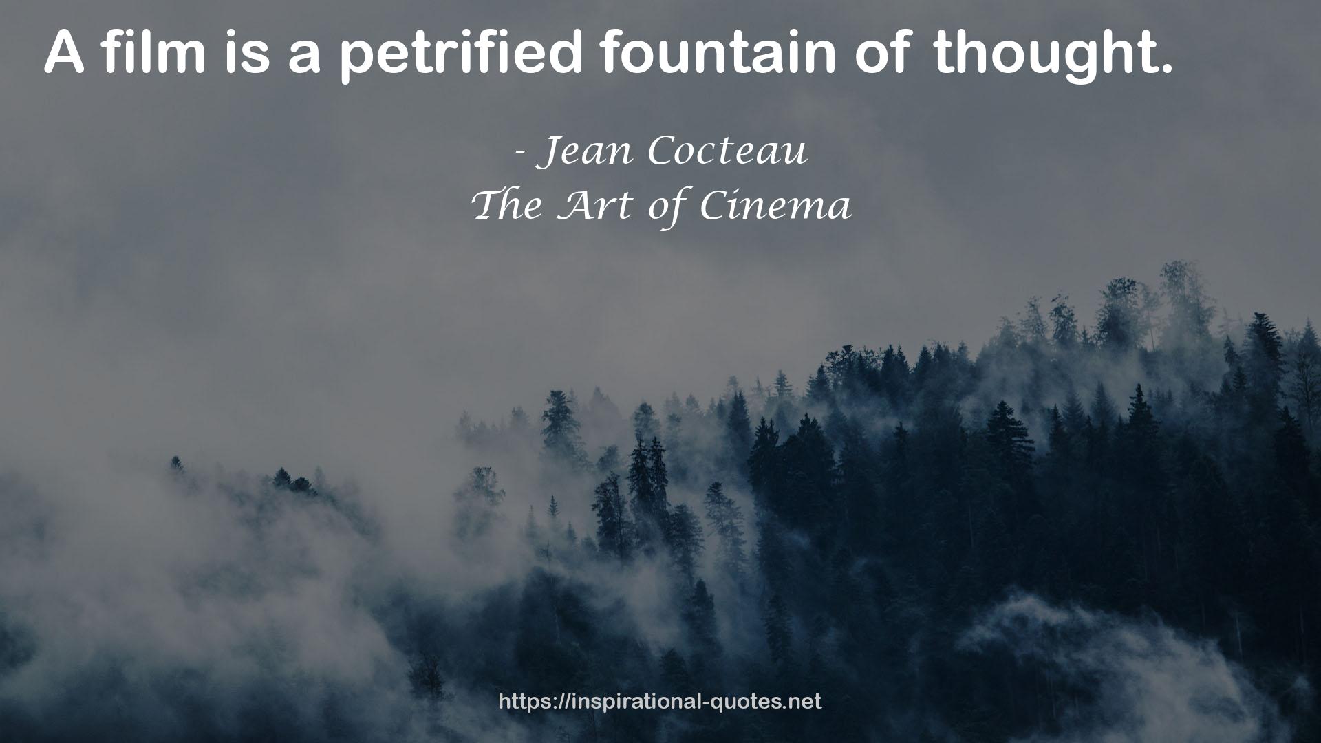 a petrified fountain  QUOTES