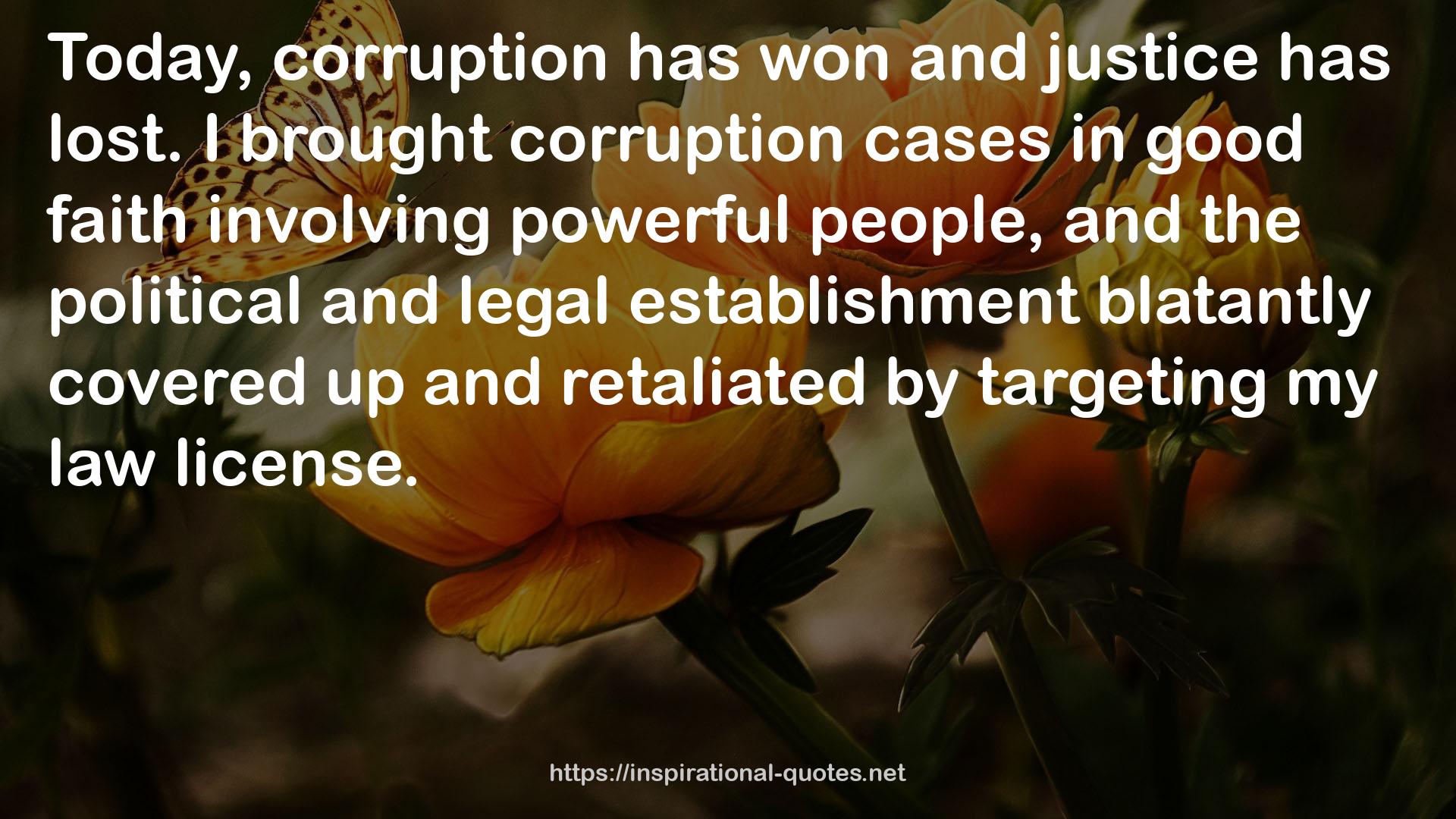 corruption cases  QUOTES