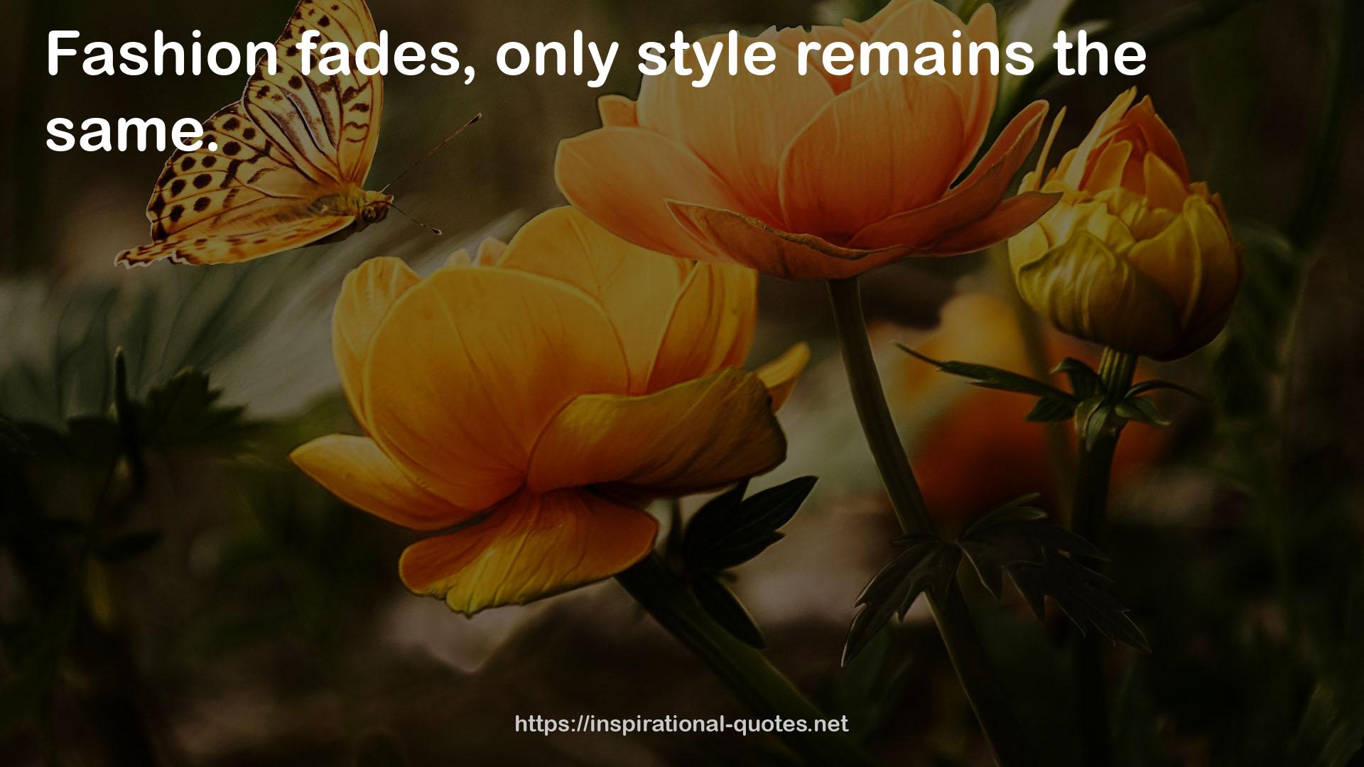 only style  QUOTES